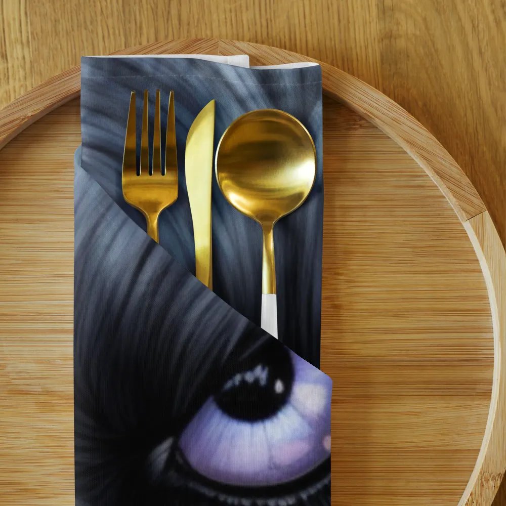 Premium Cloth Napkin Set: Under bird's mysterious gaze product image (1)