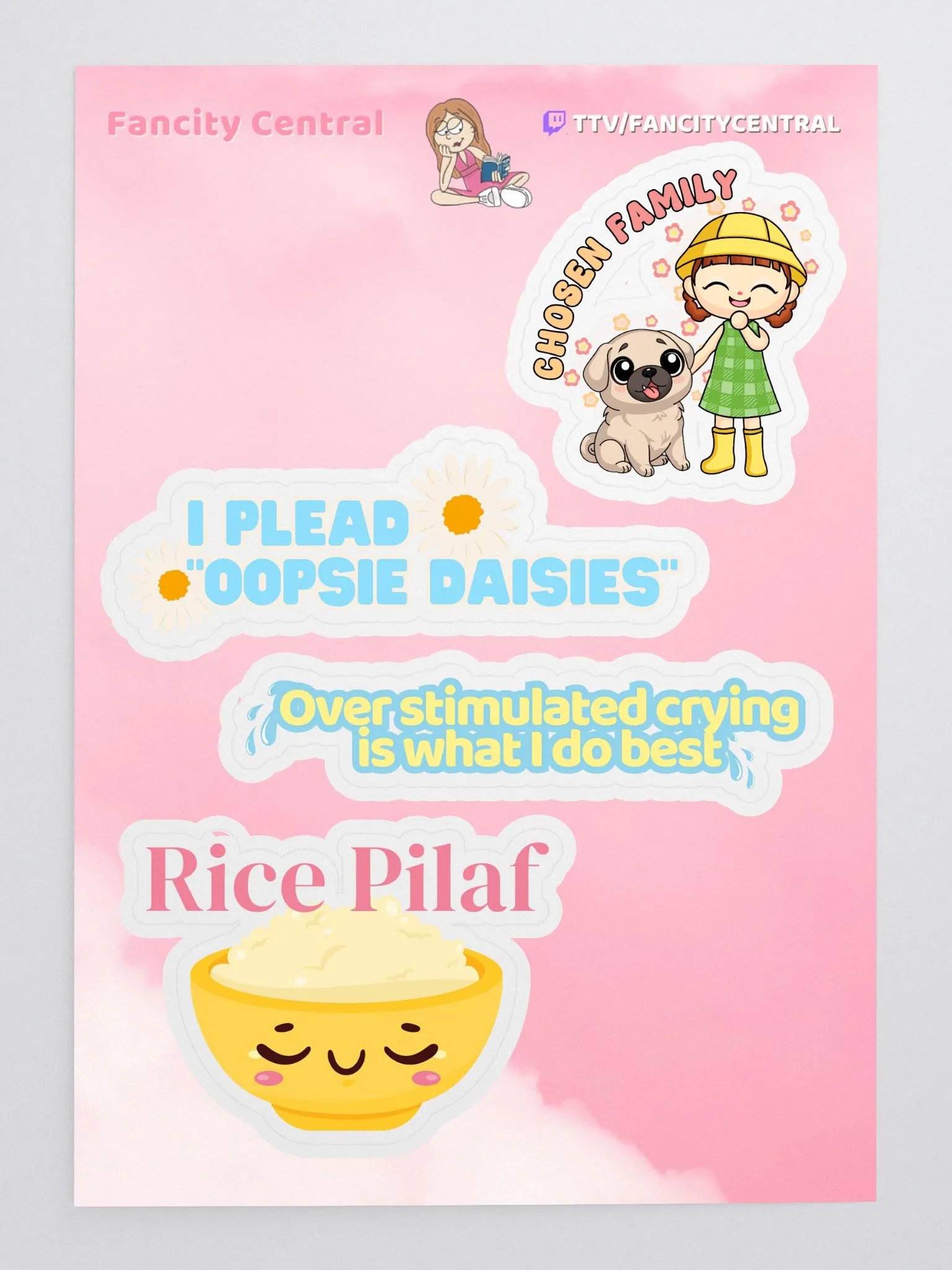 Fancity Central Spring 2025 Sticker Sheet product image (3)
