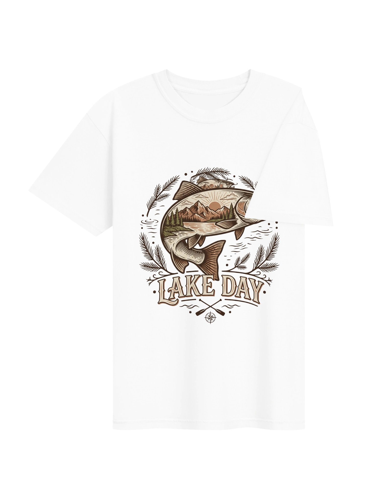 Lake Day Fish Graphic Tee product image (28)