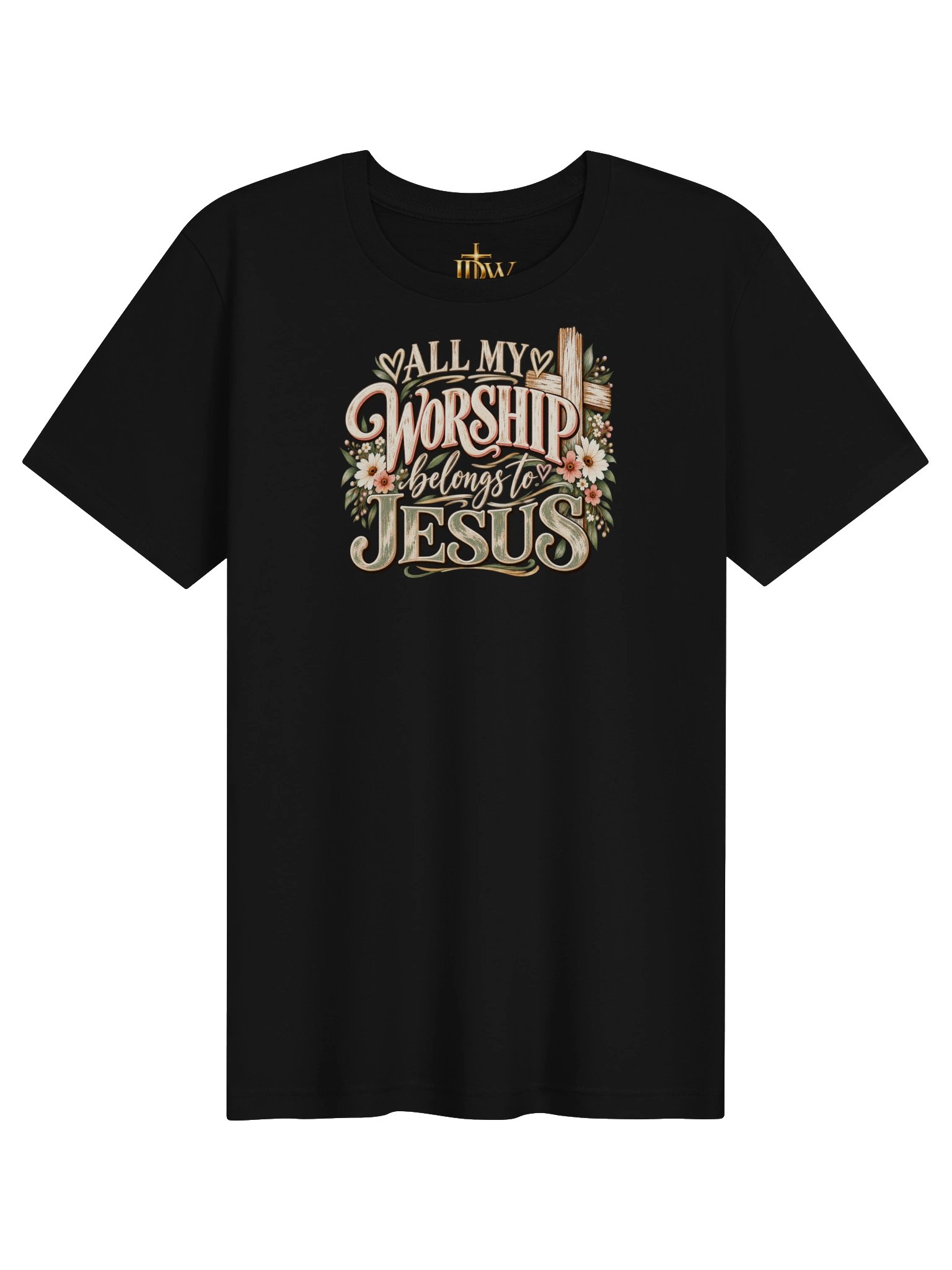 All My Worship Belongs to Jesus Christian T-Shirt Short Description: product image (1)