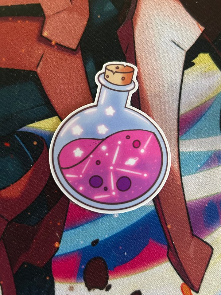 Copy of Glossy Grape Potion Sticker product image (1)