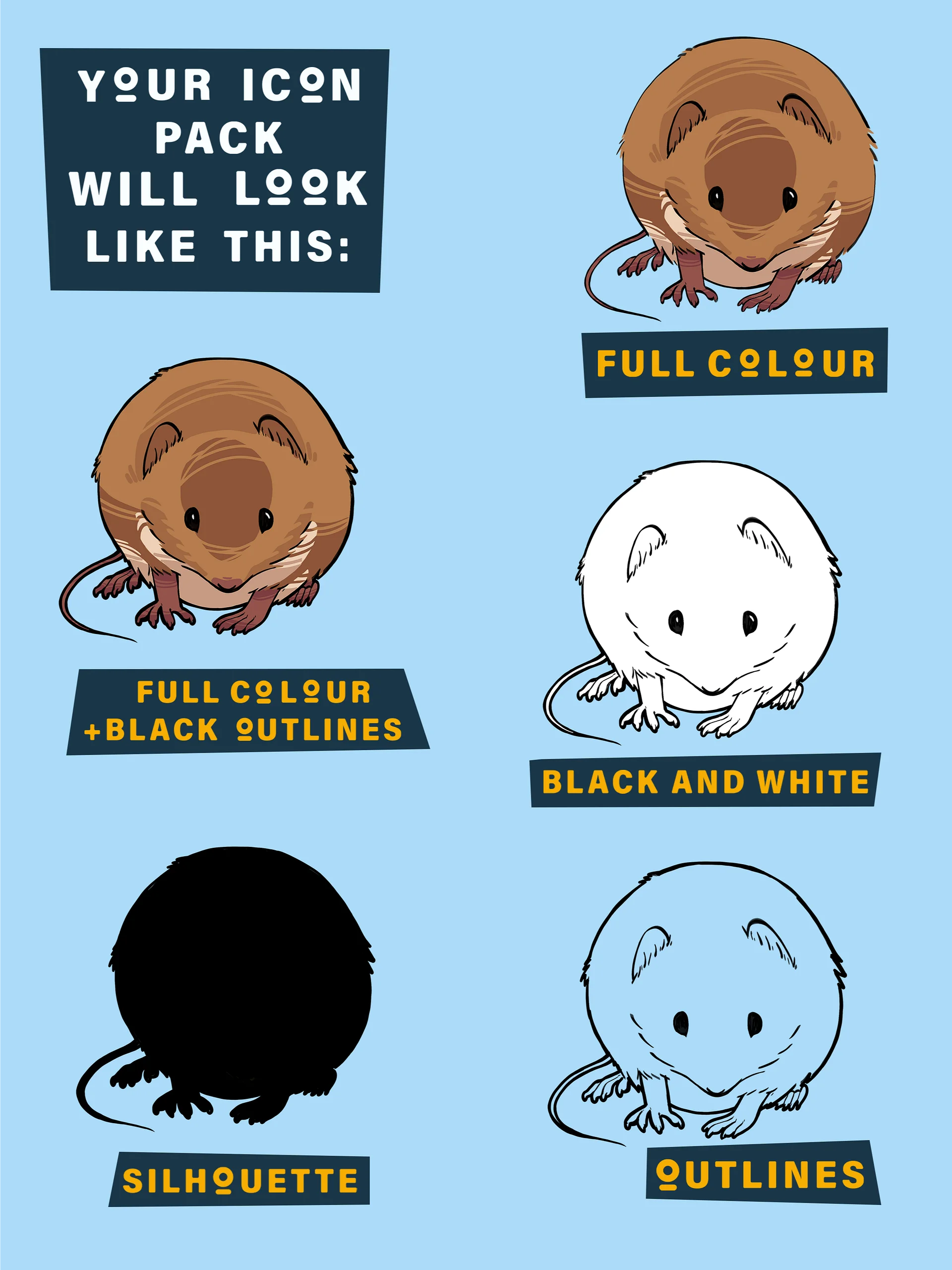 Rodents of the United Kingdom Icon Pack product image (6)