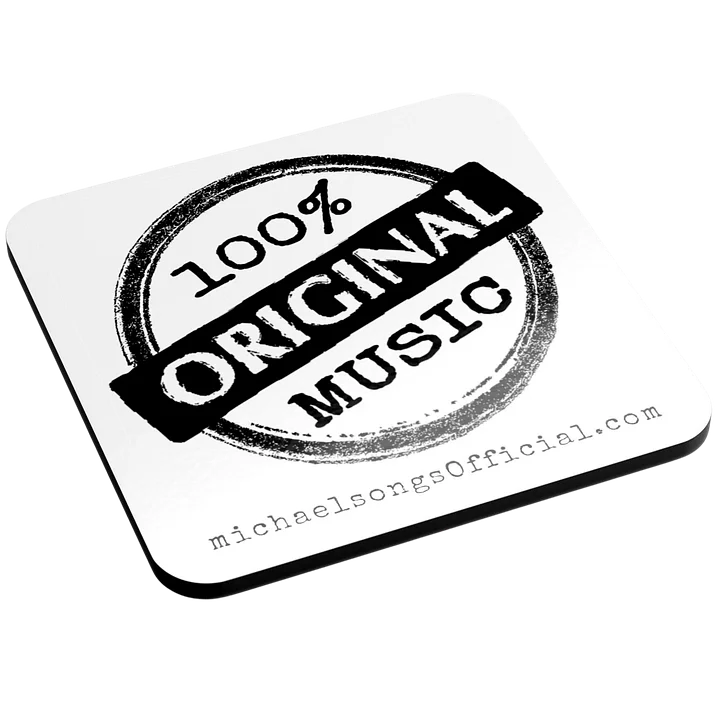 cork coaster w/minimalist coffee ring logo product image (1)