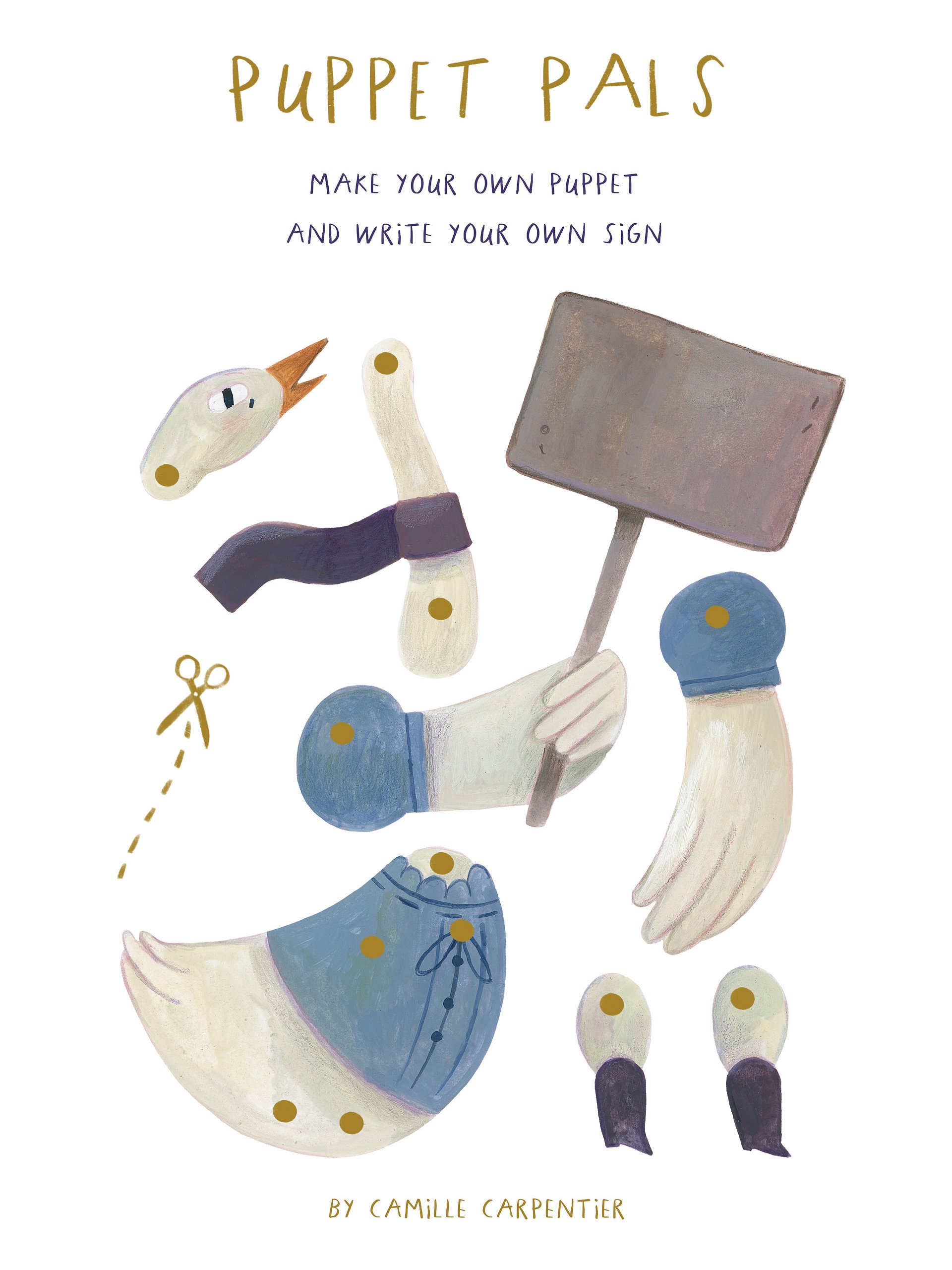 Paper Puppet Animal Protesters product image (1)