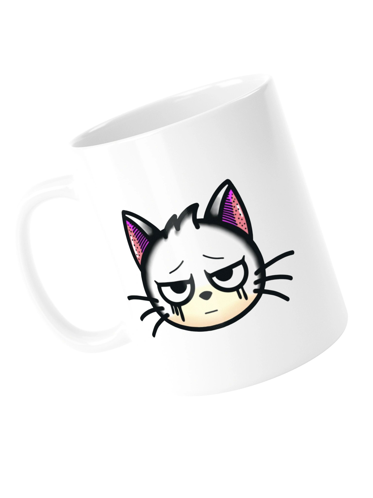 Dead Ink White Cat Mug product image (4)