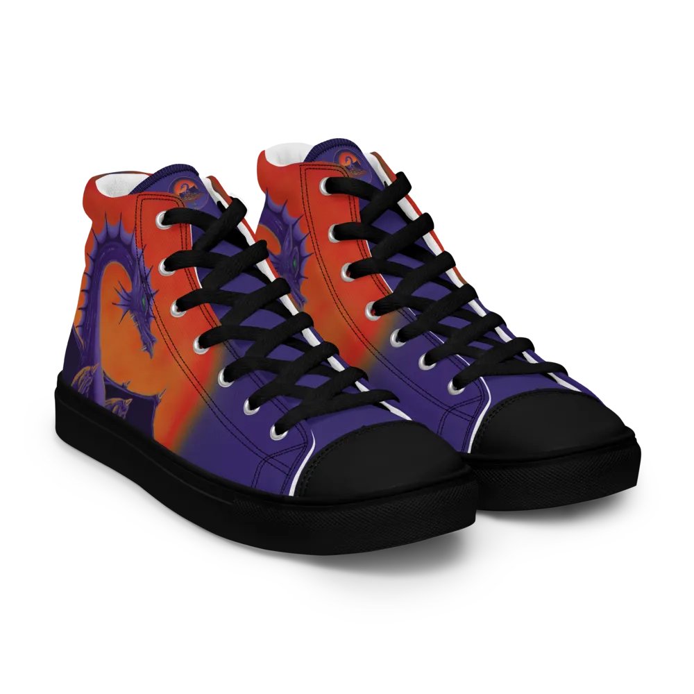 Dragon Sunburst High Top Canvas Shoes product image (8)