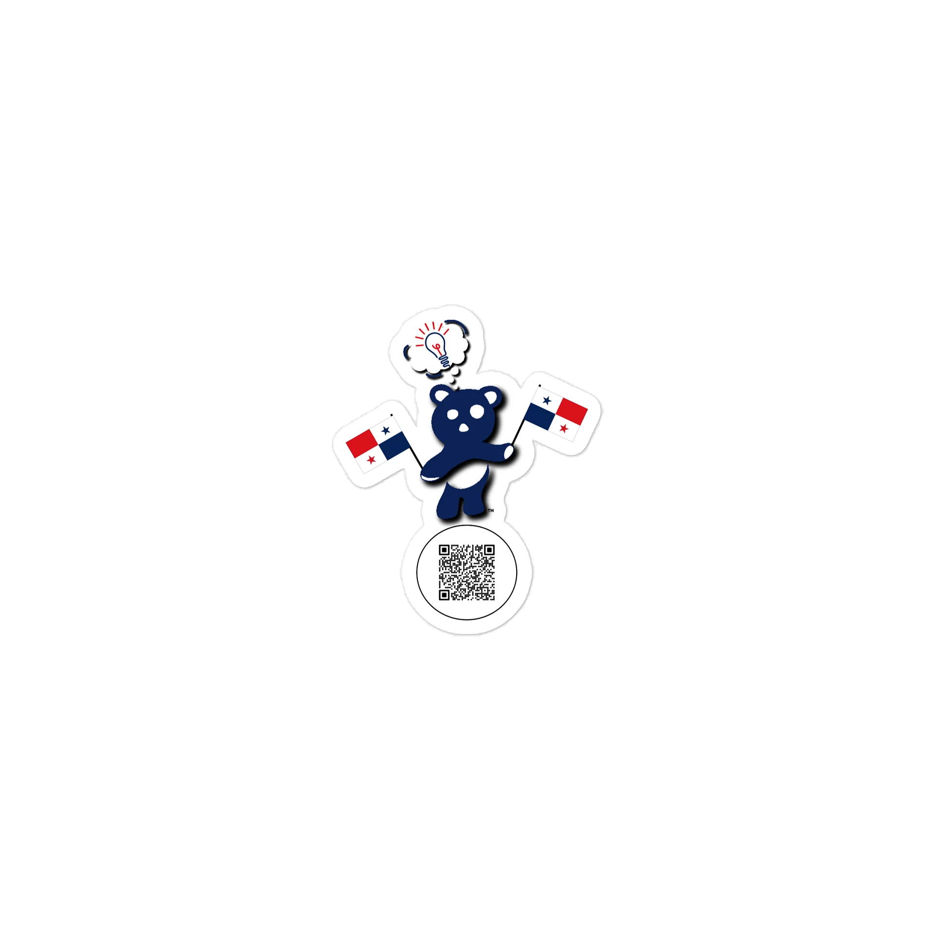Panama — Country Bear Sticker | BehrBrained Media product image (1)