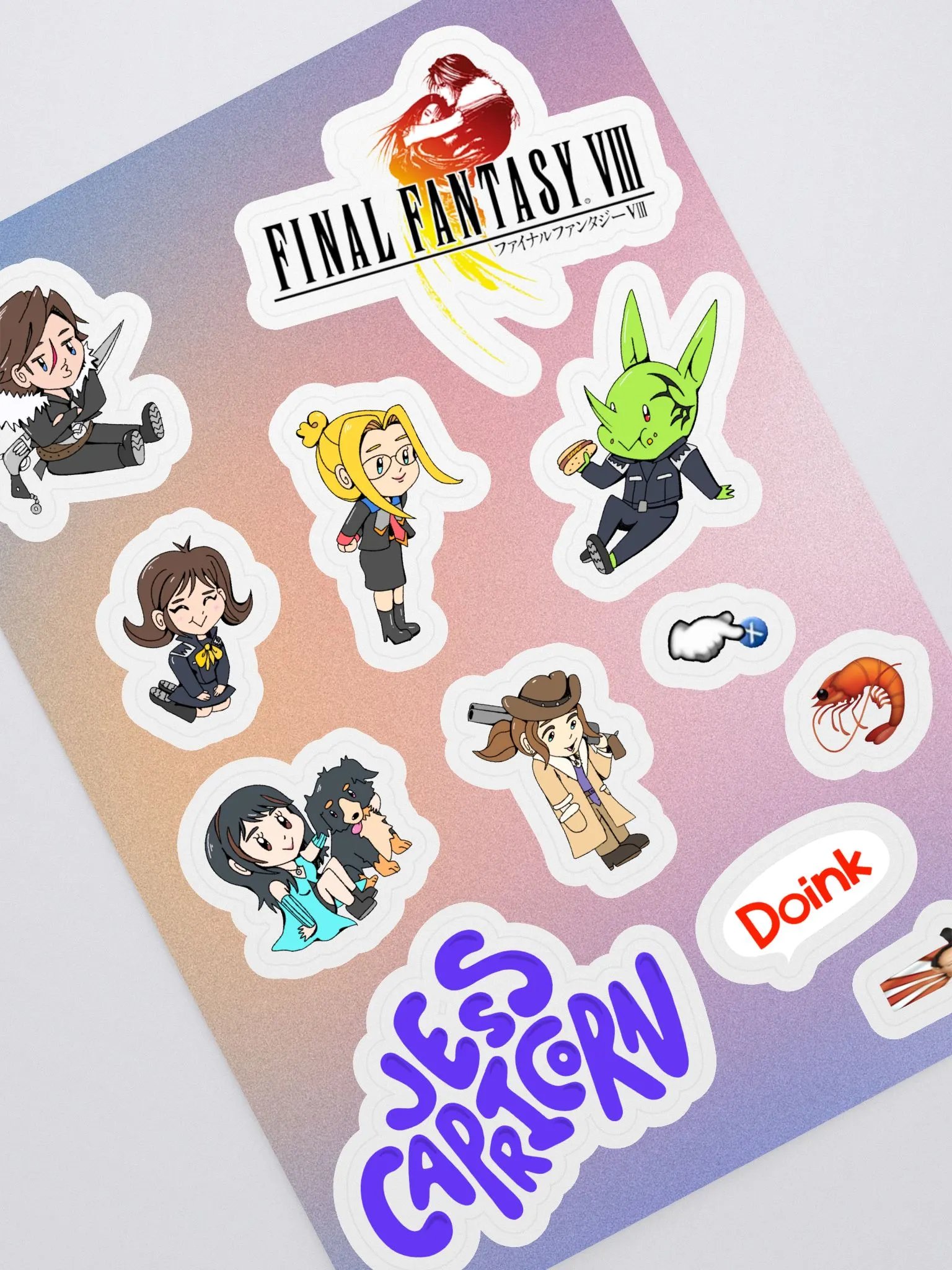 Final Fantasy VIII Sticker Sheet product image (1)