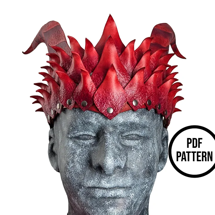 Dragon Crown - PDF Pattern for Leather product image (1)