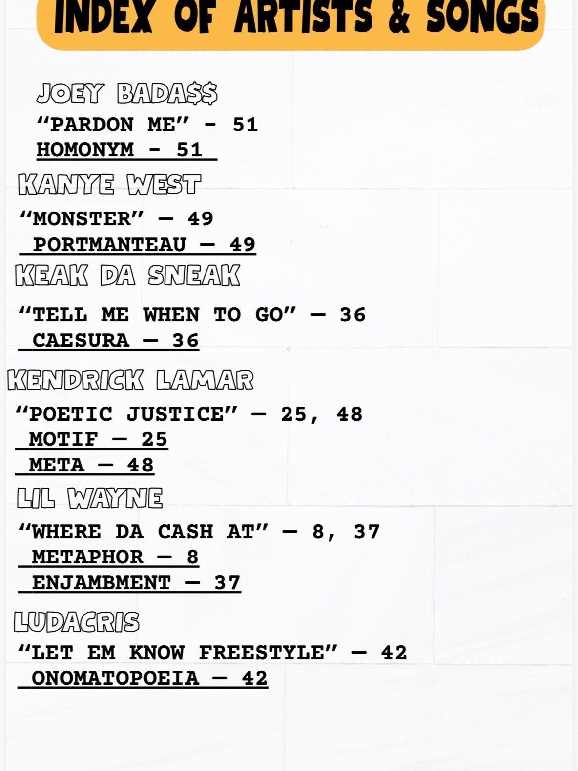 40+ Literary Devices for People who Love Rap, Literature & Annotation product image (4)