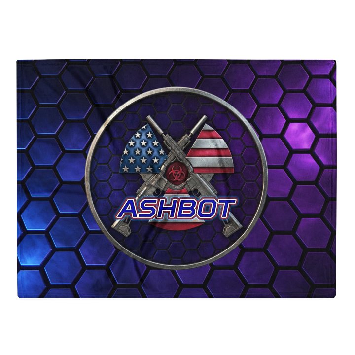 Ashbot 3D Logo Blanket product image (1)