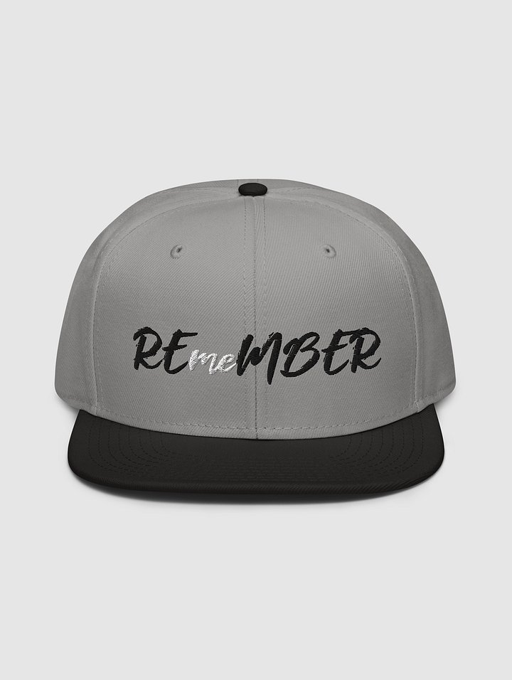REmeMBER Snapback Hat - Light Grey product image (1)