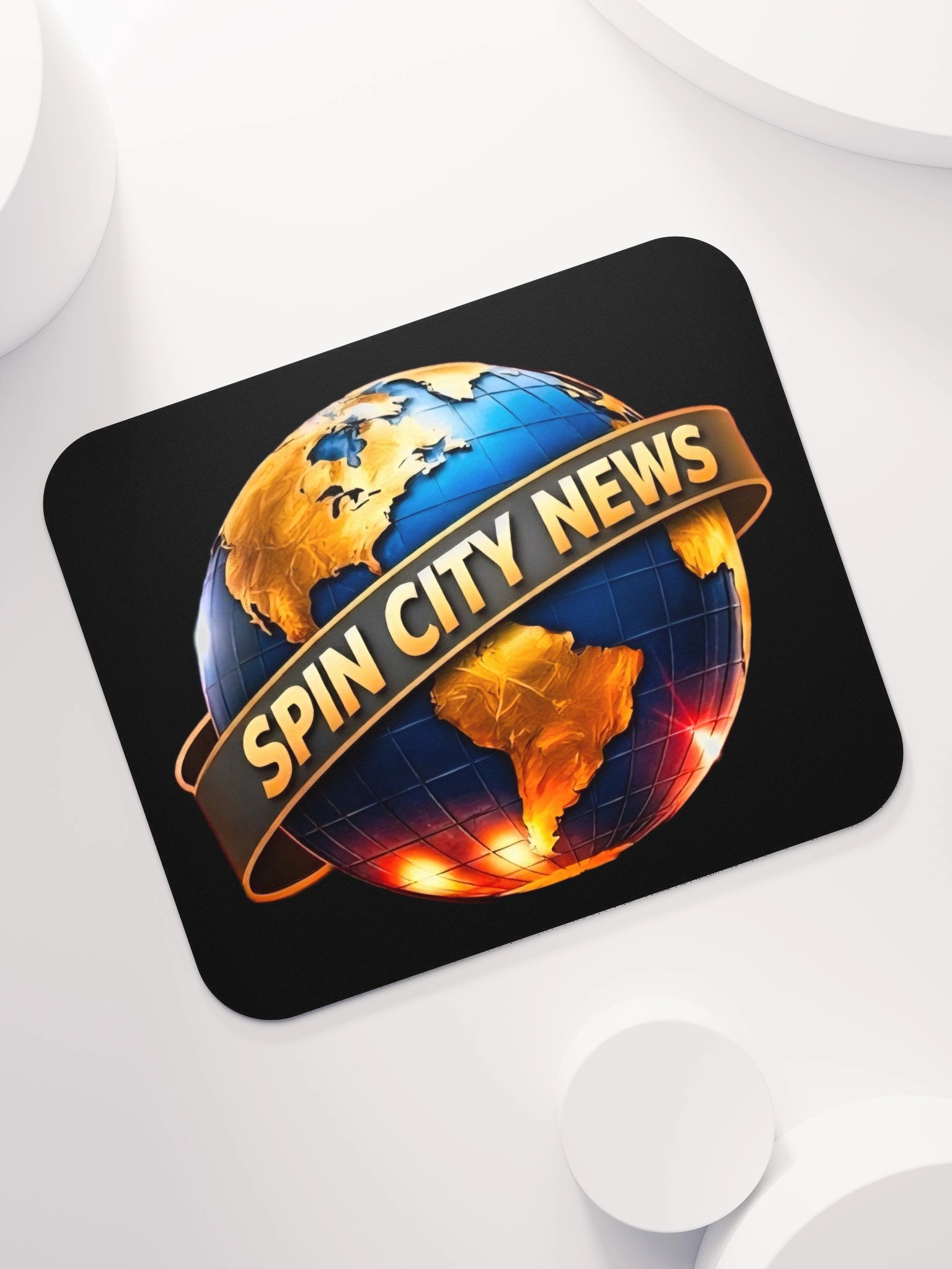 Spin City News Globe Mouse Pad product image (7)