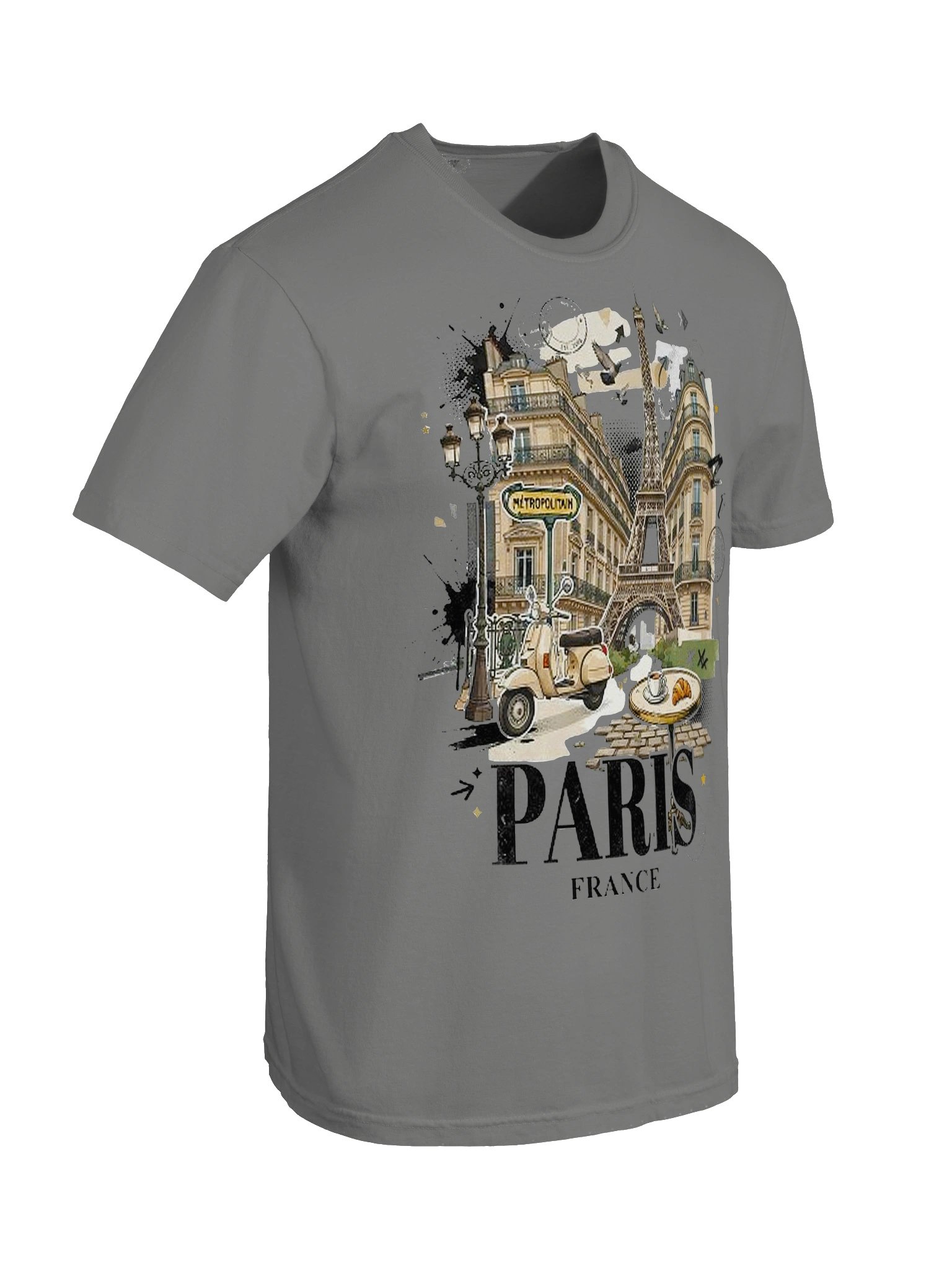 Paris France Streetwear Tee | Vintage Eiffel Tower Graphic Tee product image (6)