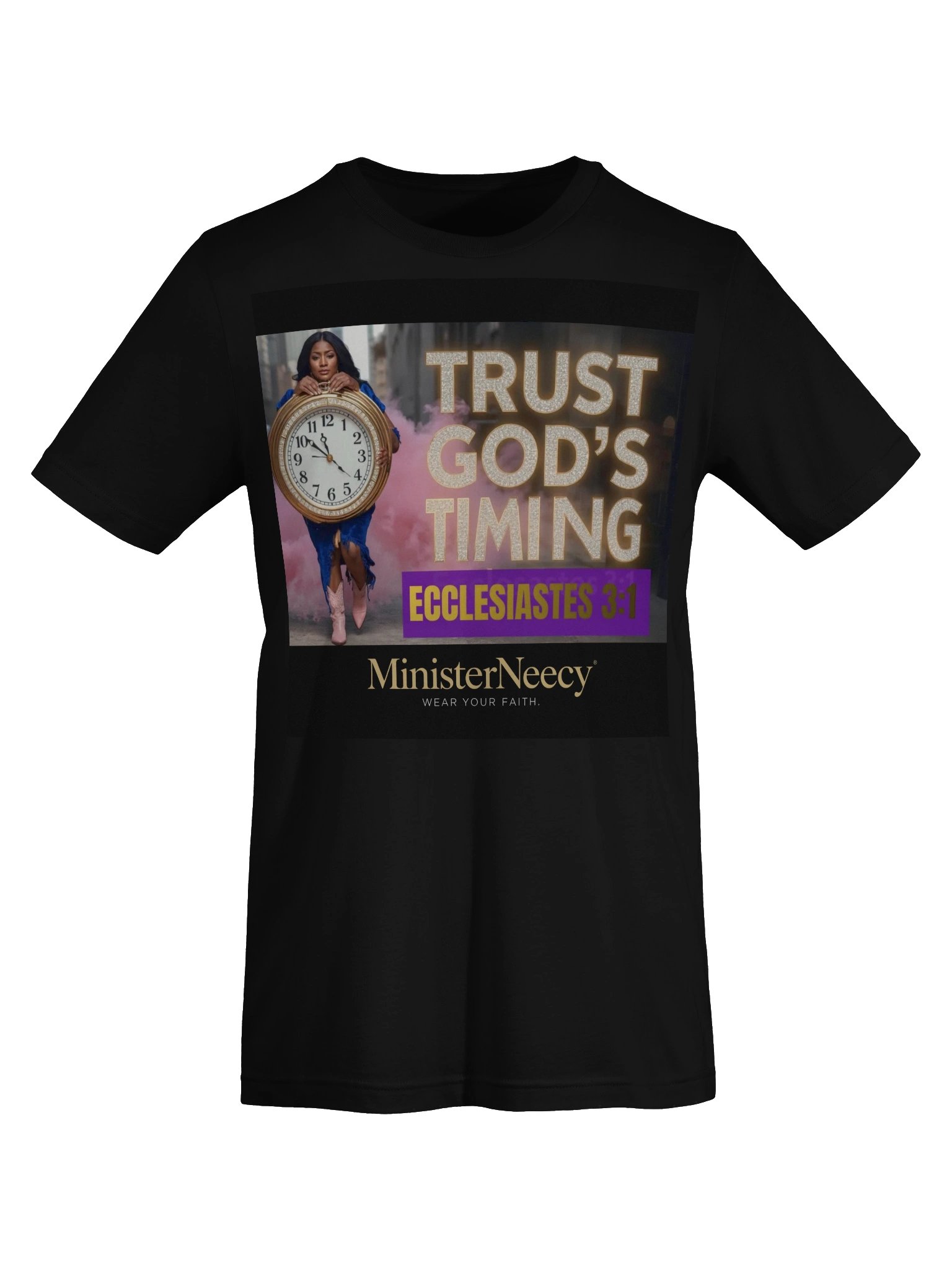 Trust God's Timing Uplifting T-Shirt product image (7)