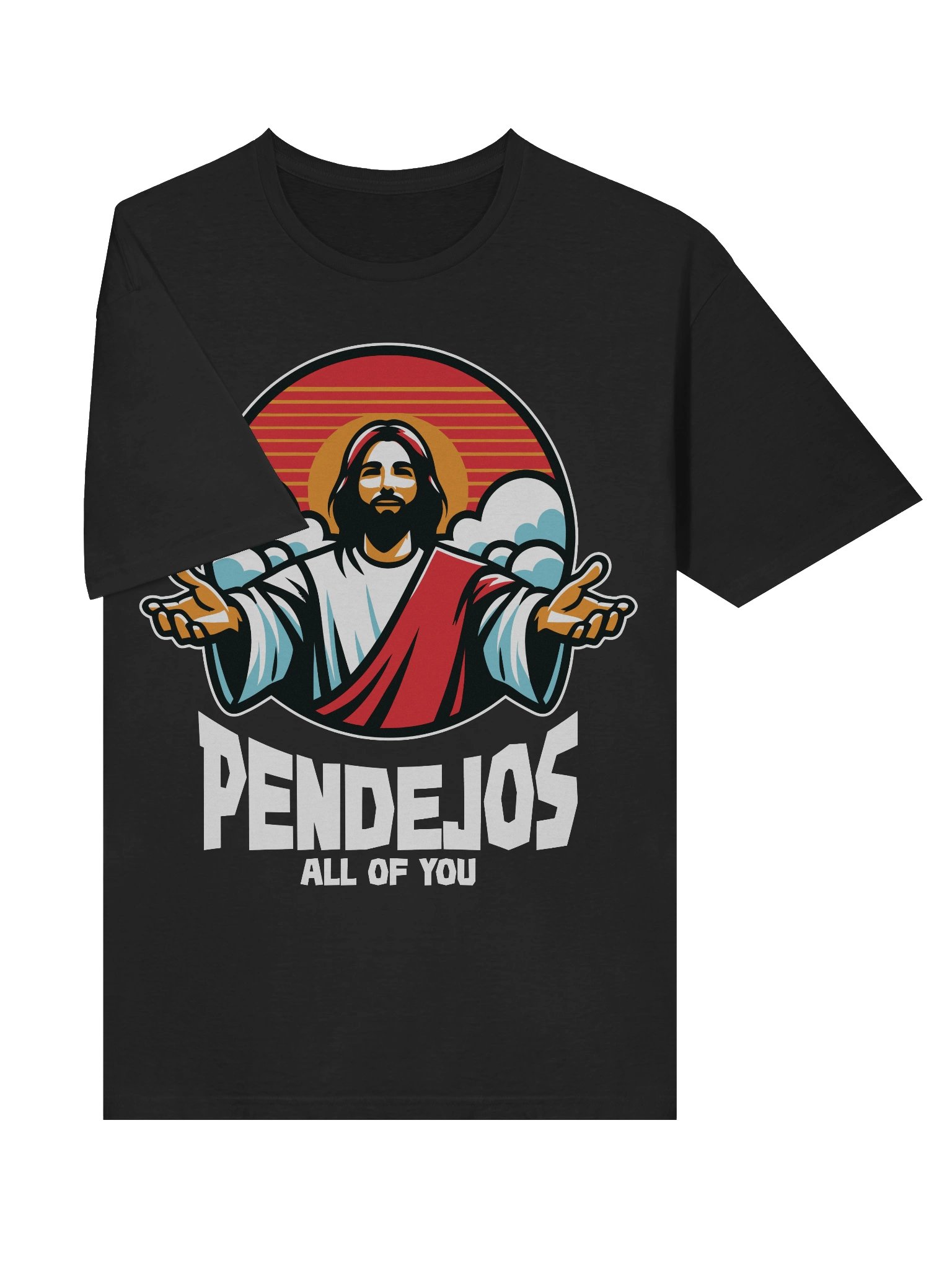 Meme – Pendejos All of You – Jesus Blessing – Gildan Softstyle T-Shirt product image (3)