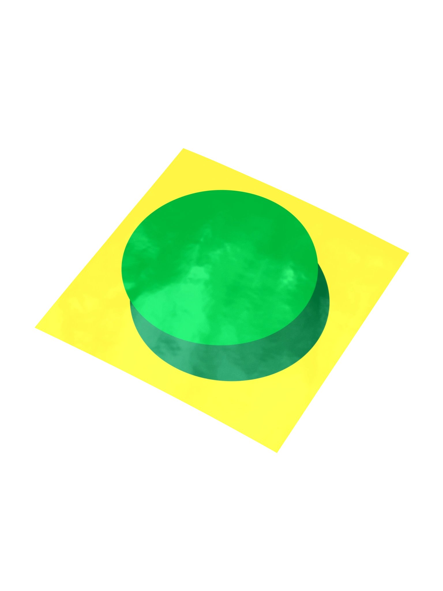 HOLO ZURC Sticker YELLOW; Kiss-cut, Blank product image (3)