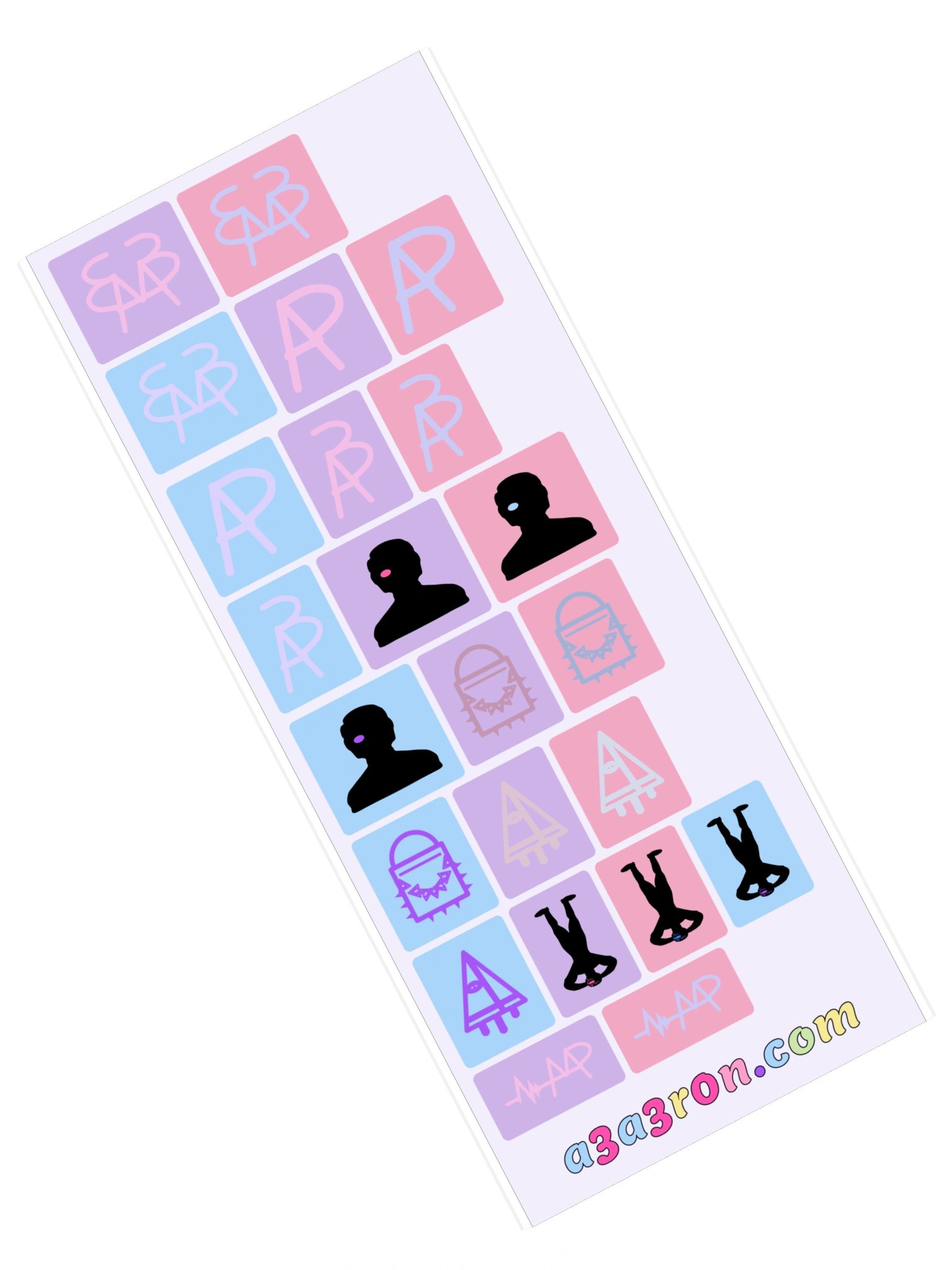 Mega Sticker Pack Vol 1 — Glyphs & Marks · Block Sheet 1 product image (1)