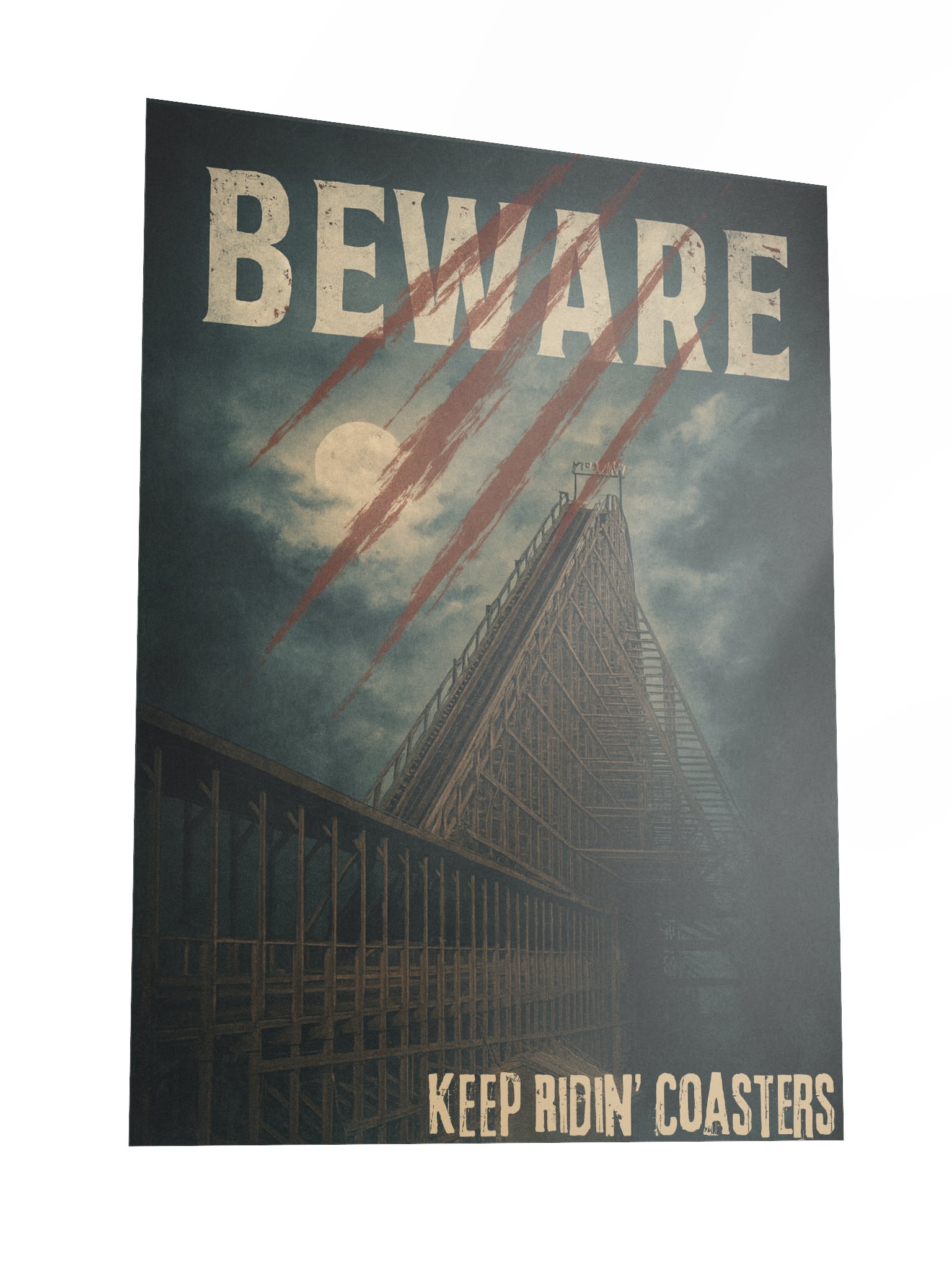 Beware of the Beast - Keep Ridin' Coasters 18x24 Inch Poster product image (3)