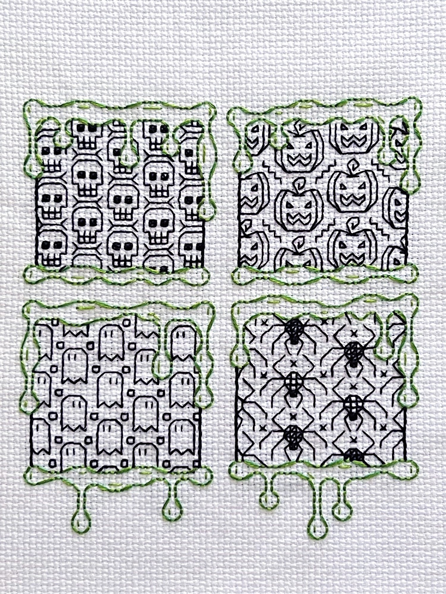 Slime After Slime • Blackwork Cross Stitch Pattern • PDF Digital Download product image (2)