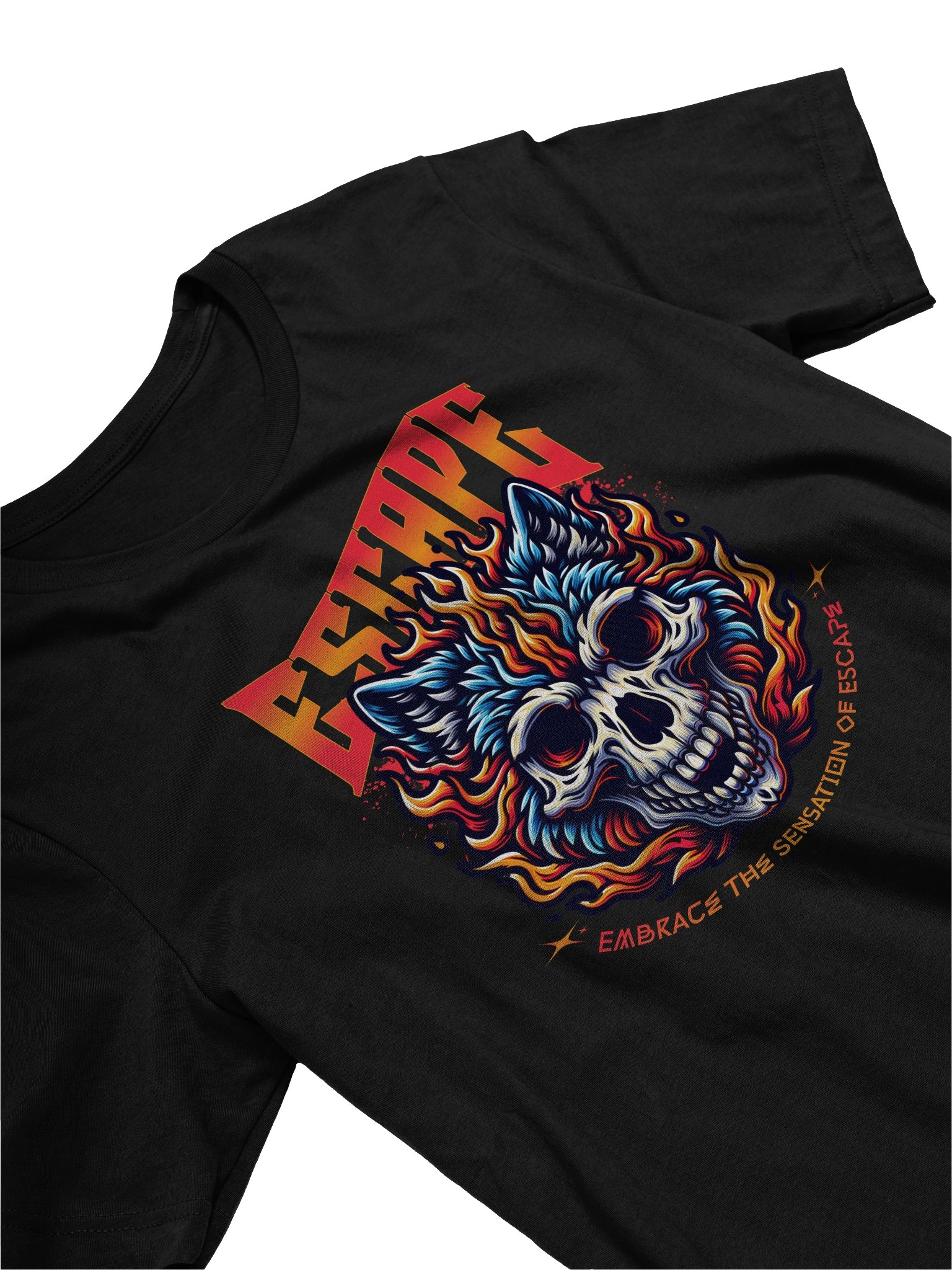 Unique Escape Wolf Skull T-Shirt for Casual Wear product image (3)