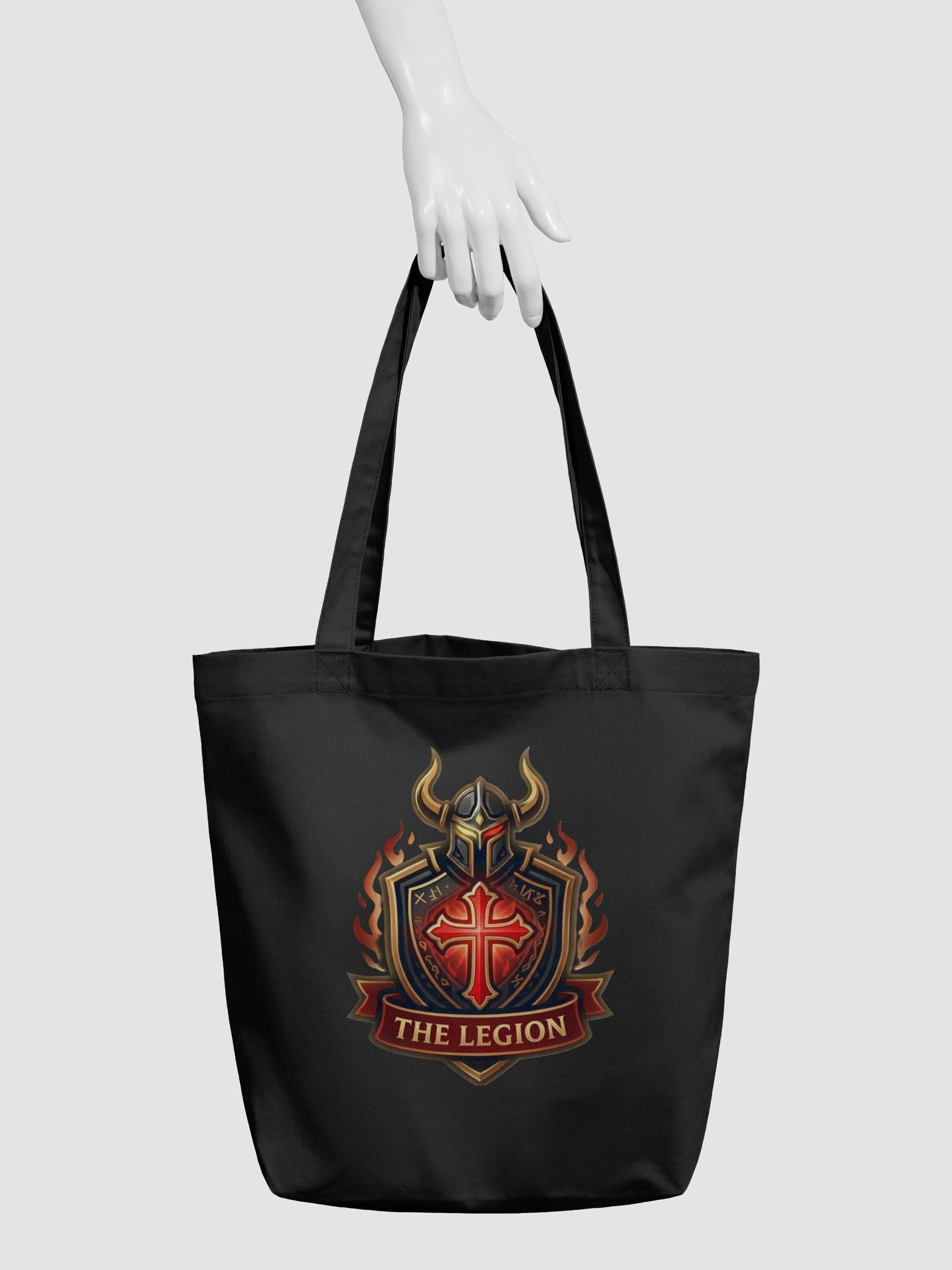 Two Knights Black Eco Tote Bag product image (3)