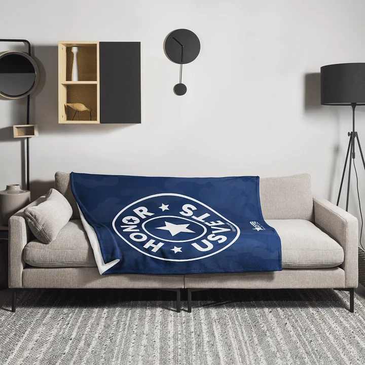 HONORUSVETS - BLUE THROW BLANKET product image (2)