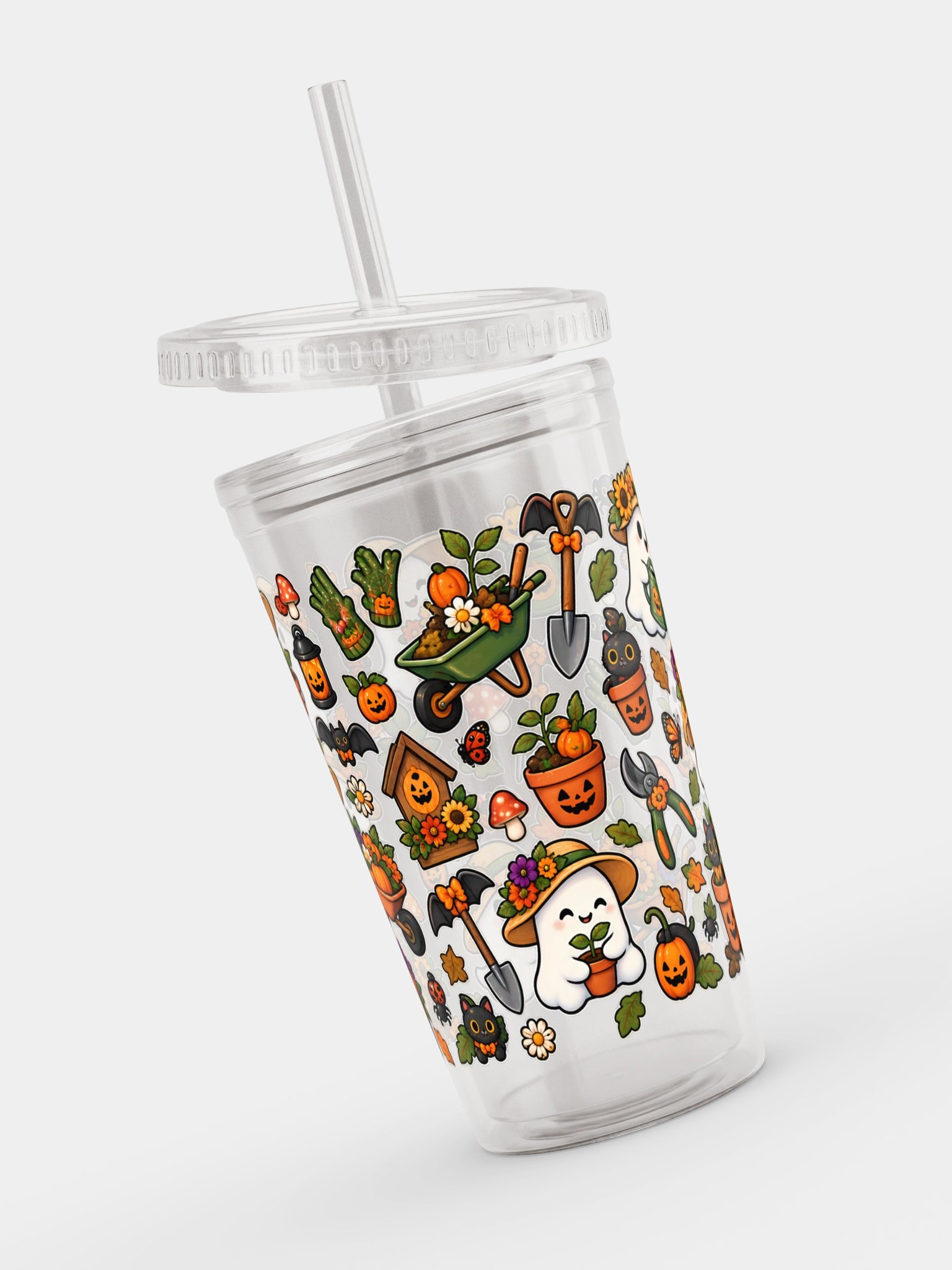Halloween X Gardener Vibes Clear Dual Wall Tumbler 16 Oz (473 ml) product image (4)