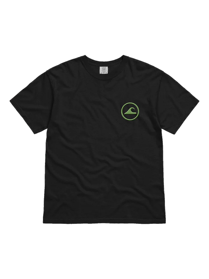 Embroidered Wave Rider Comfort Colors Garment-Dyed Heavyweight T-Shirt (Aurora Green) product image (1)