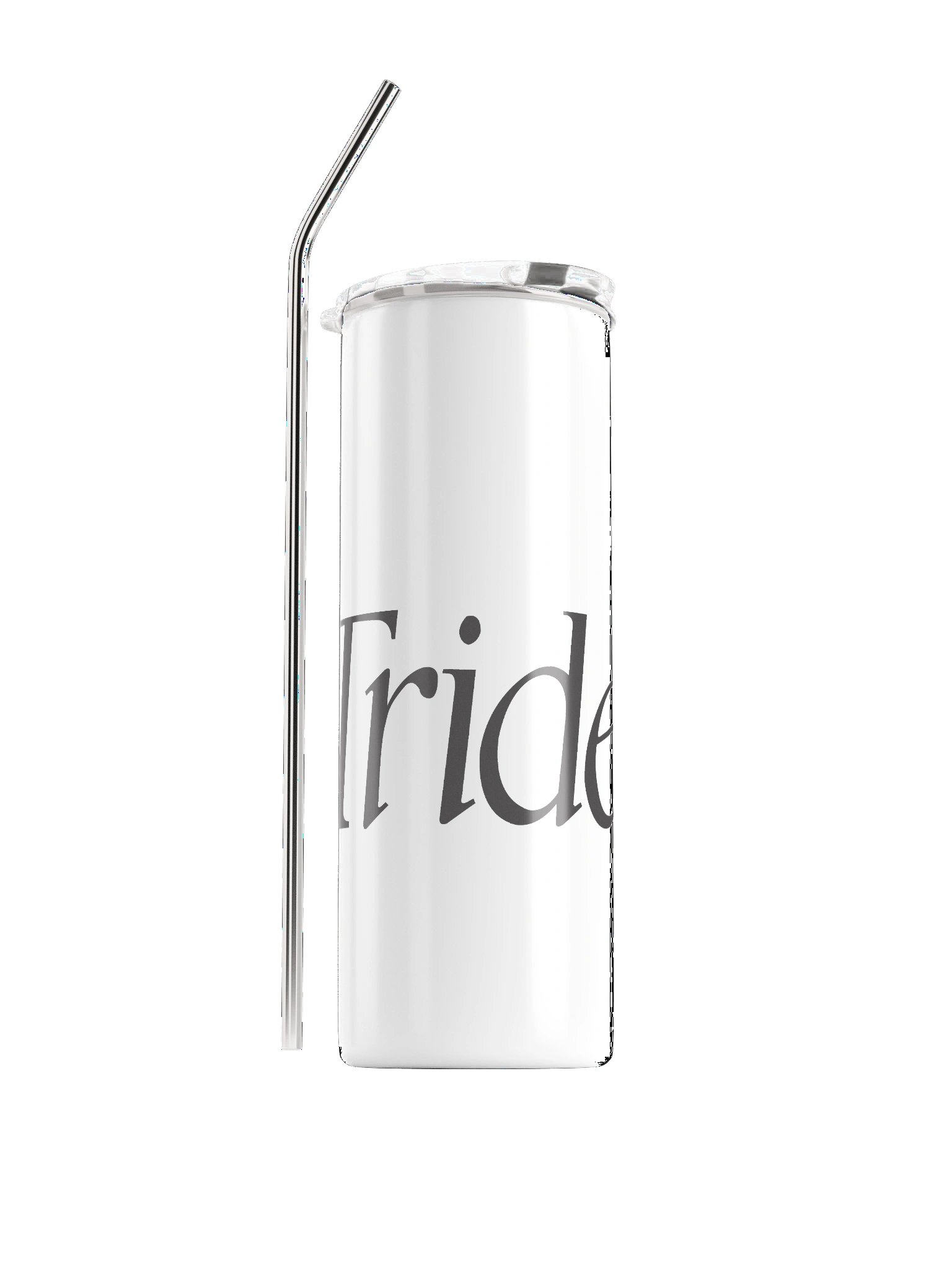 Trident Microsystems Stainless Steel Tumbler with Reusable Straw product image (1)