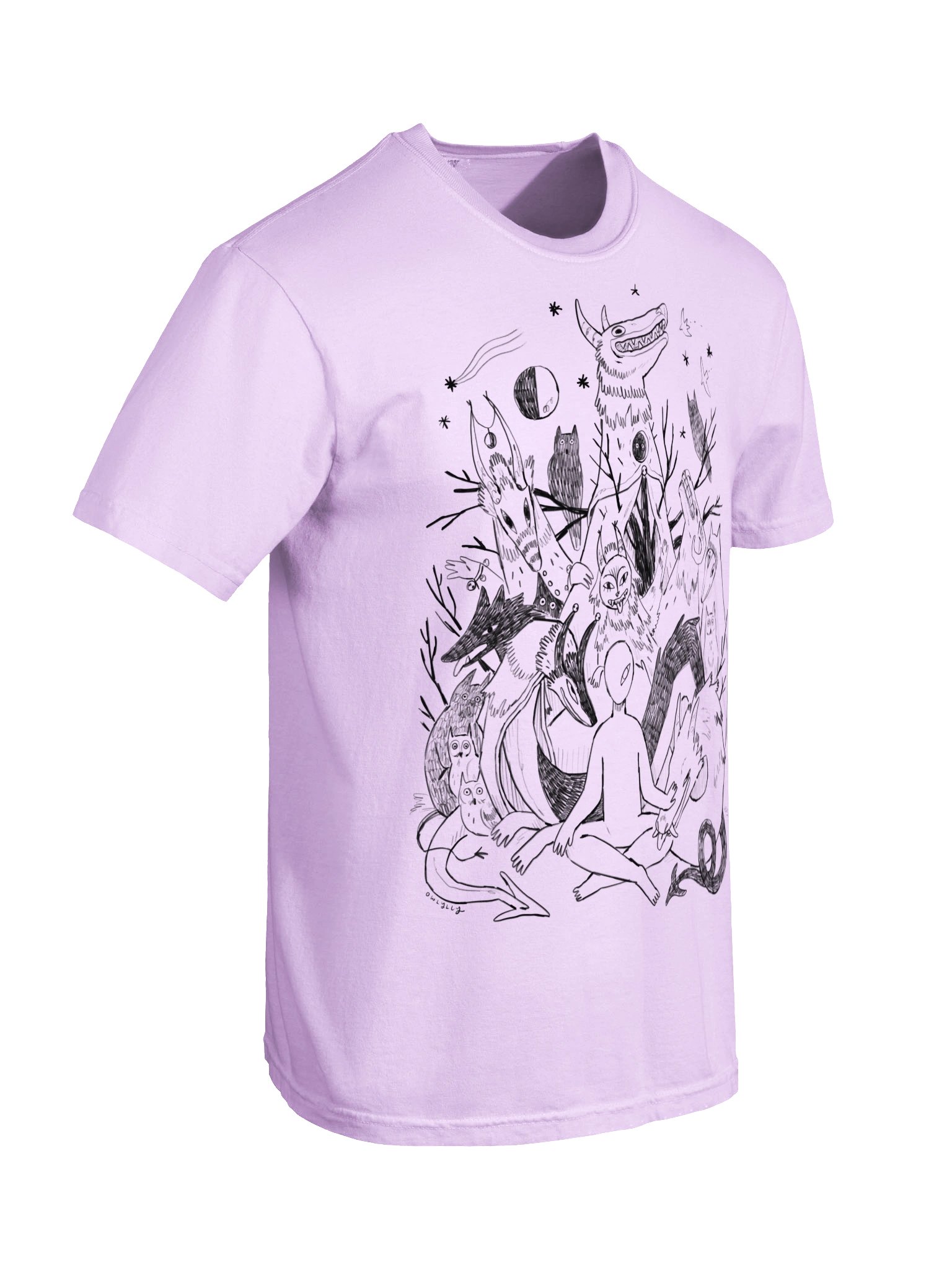 Creatures Line Art T-Shirt product image (6)