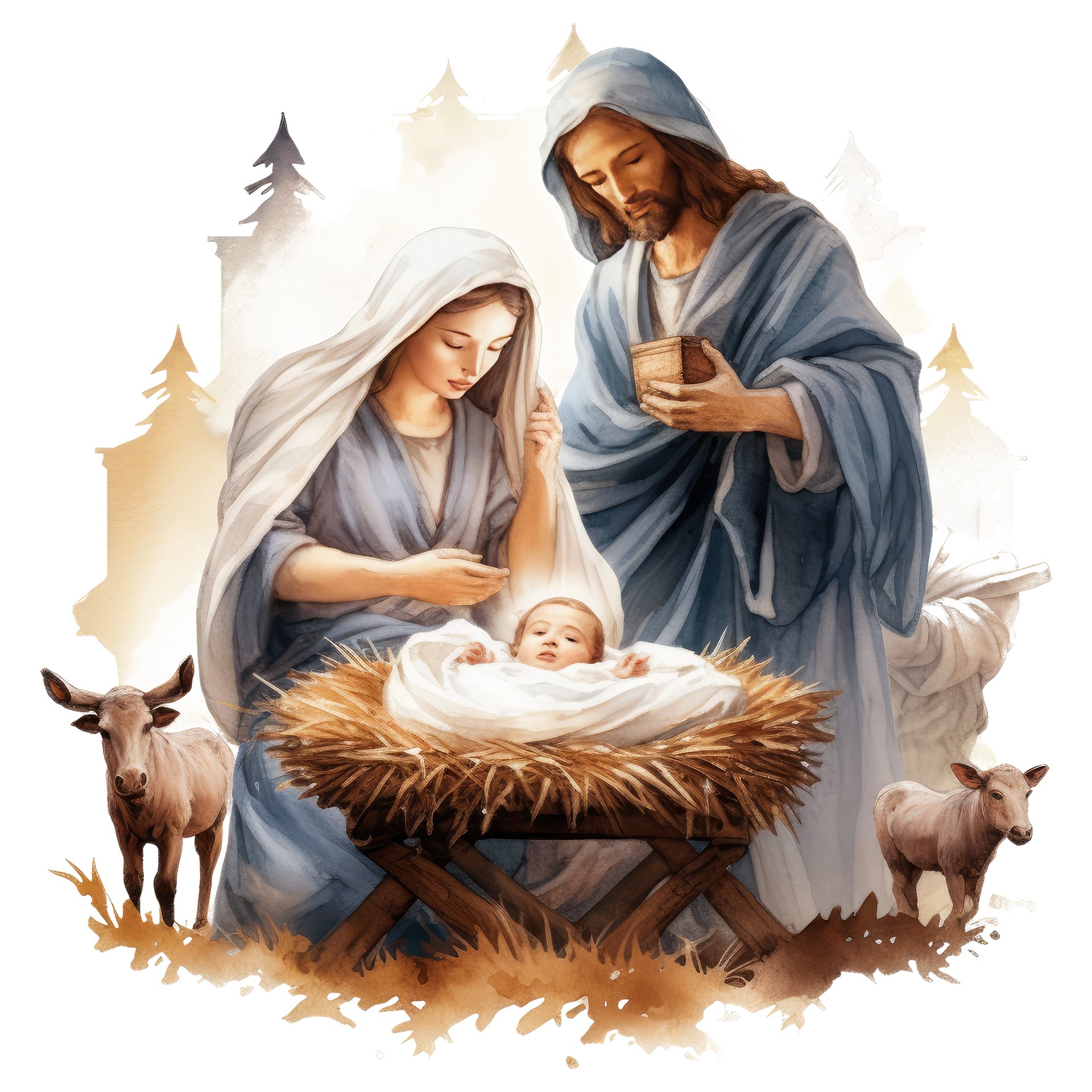 Jesus Born - Clipart Christmas Clipart product image (6)