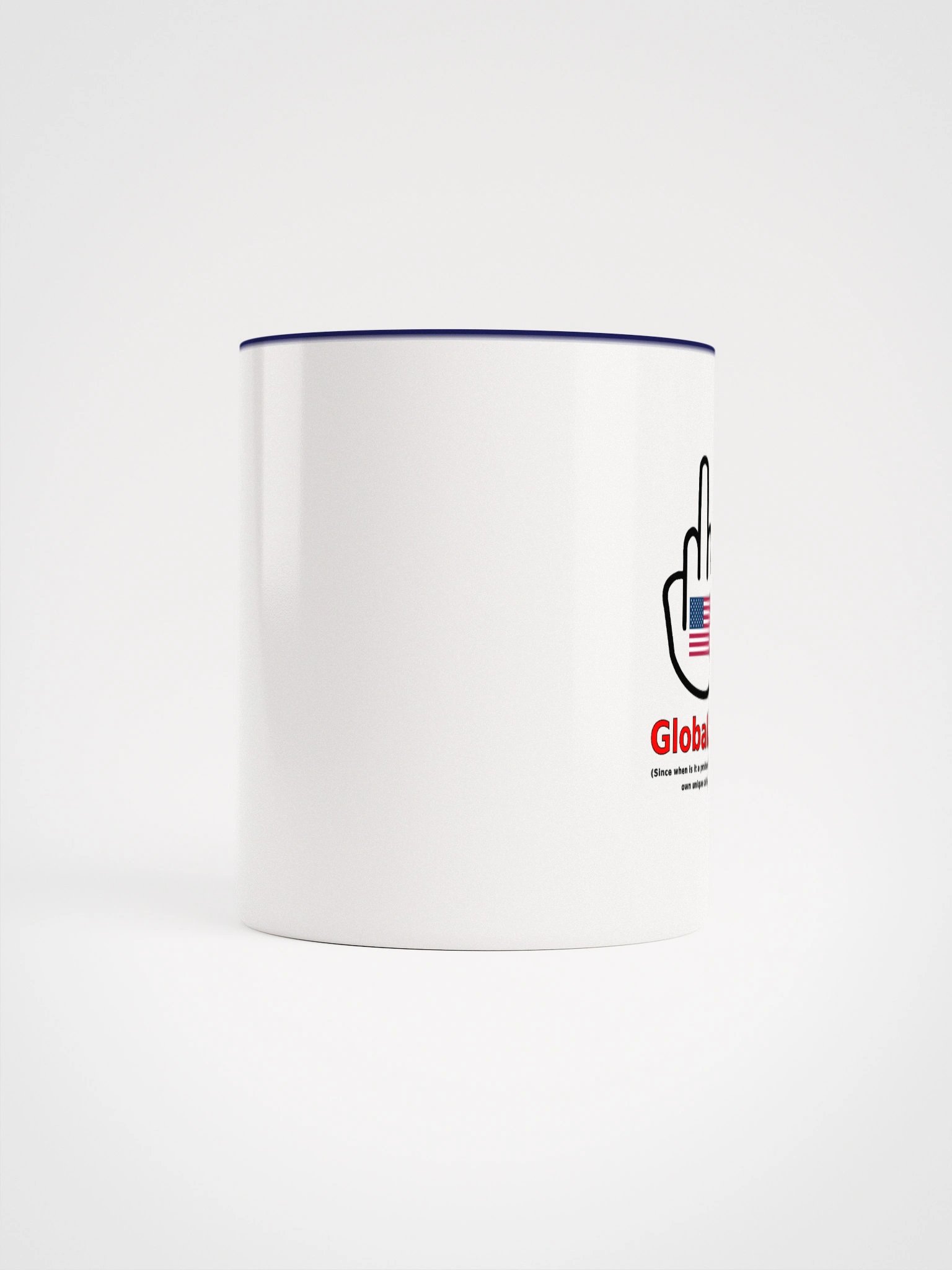 Two-tone Ceramic Mug-MisterFinger-Globalism-B product image (64)
