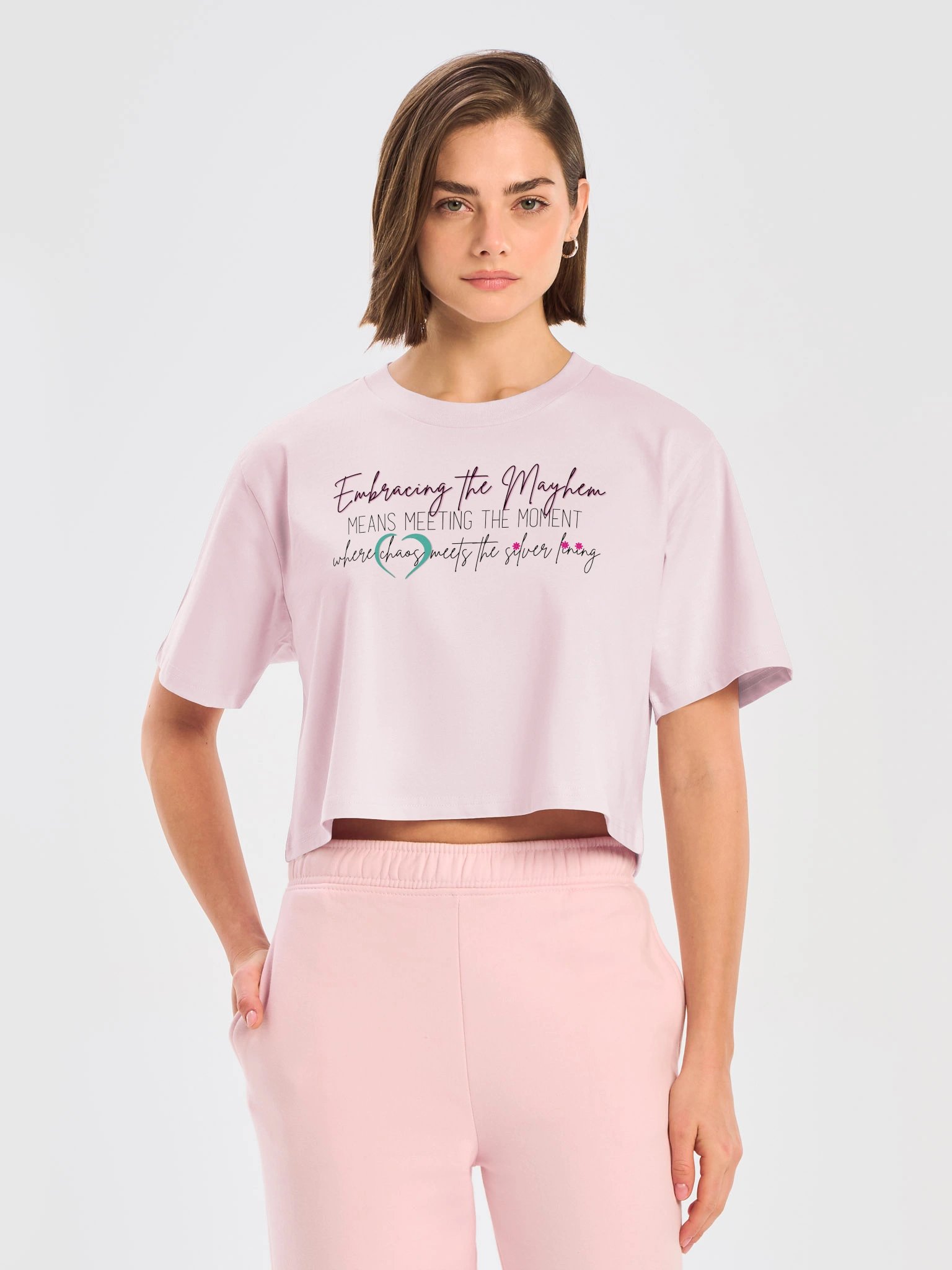 Embrace the Mayhem Crop | dark logo product image (15)