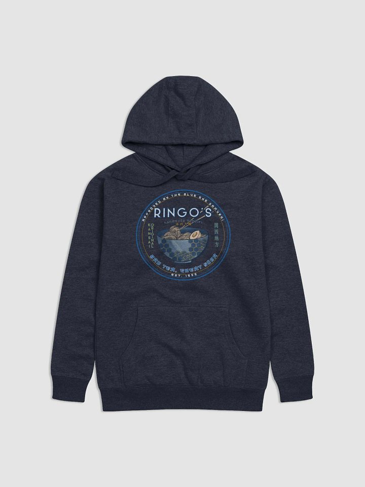 Ringo's Handmade Noodles Logo Hoodie | Blue Eye Samurai Inspired Sweatshirt product image (1)