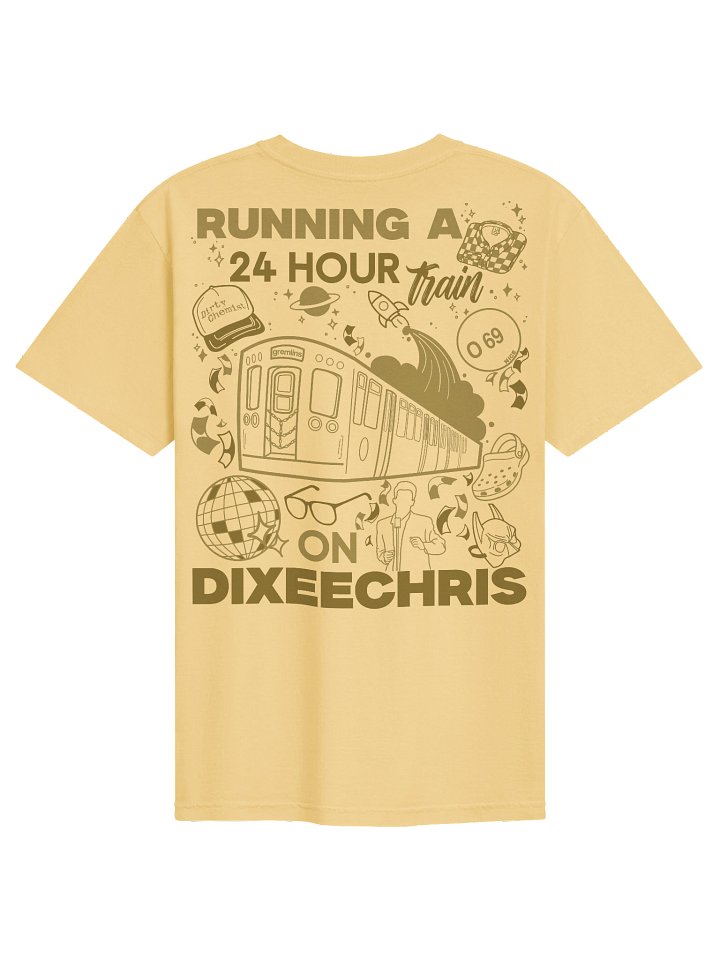 24hr Train Tee - Yellow product image (1)