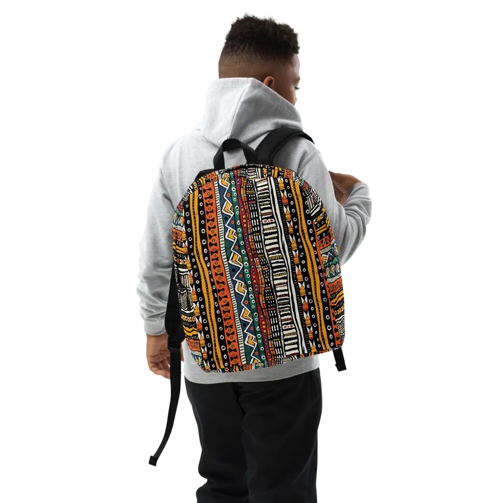 African Mudcloth Laptop Backpack product image (9)