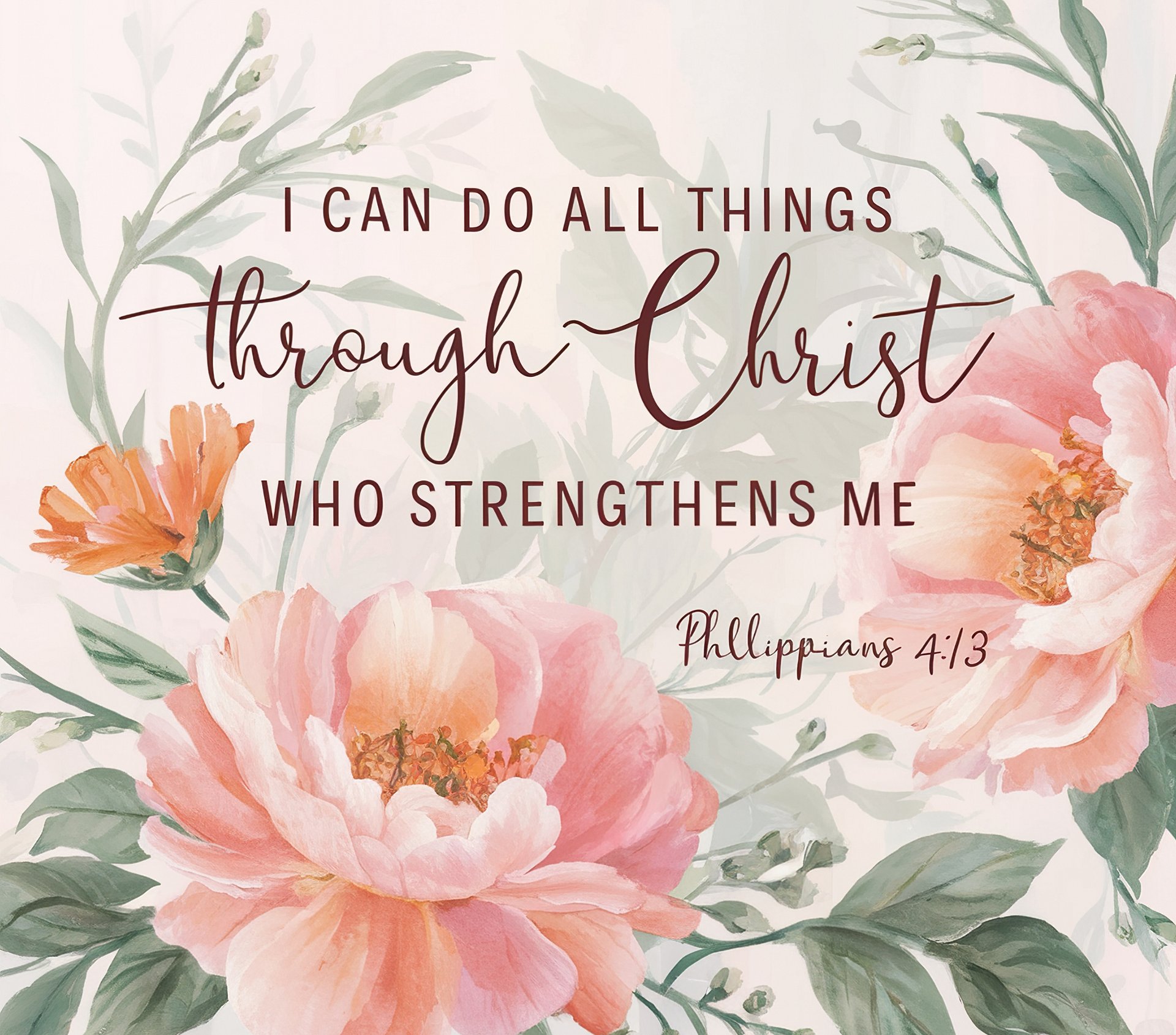 I Can Do All Things Through Christ Philippians 4:13 Stainless Steel Tumbler product image (7)