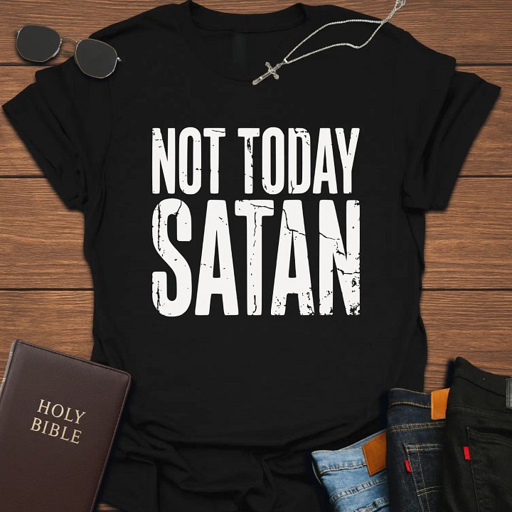 Not Today Satan | Funny T-Shirt product image (1)