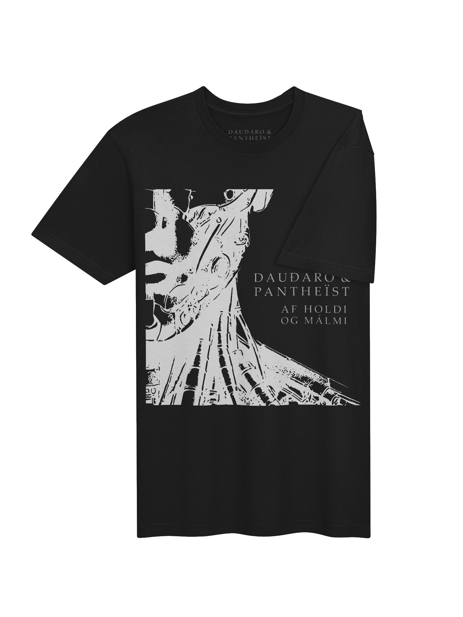 Dauðaró & Pantheïst — Af holdi og málmi Limited Edition Unisex Pro Shirt (Black) product image (4)