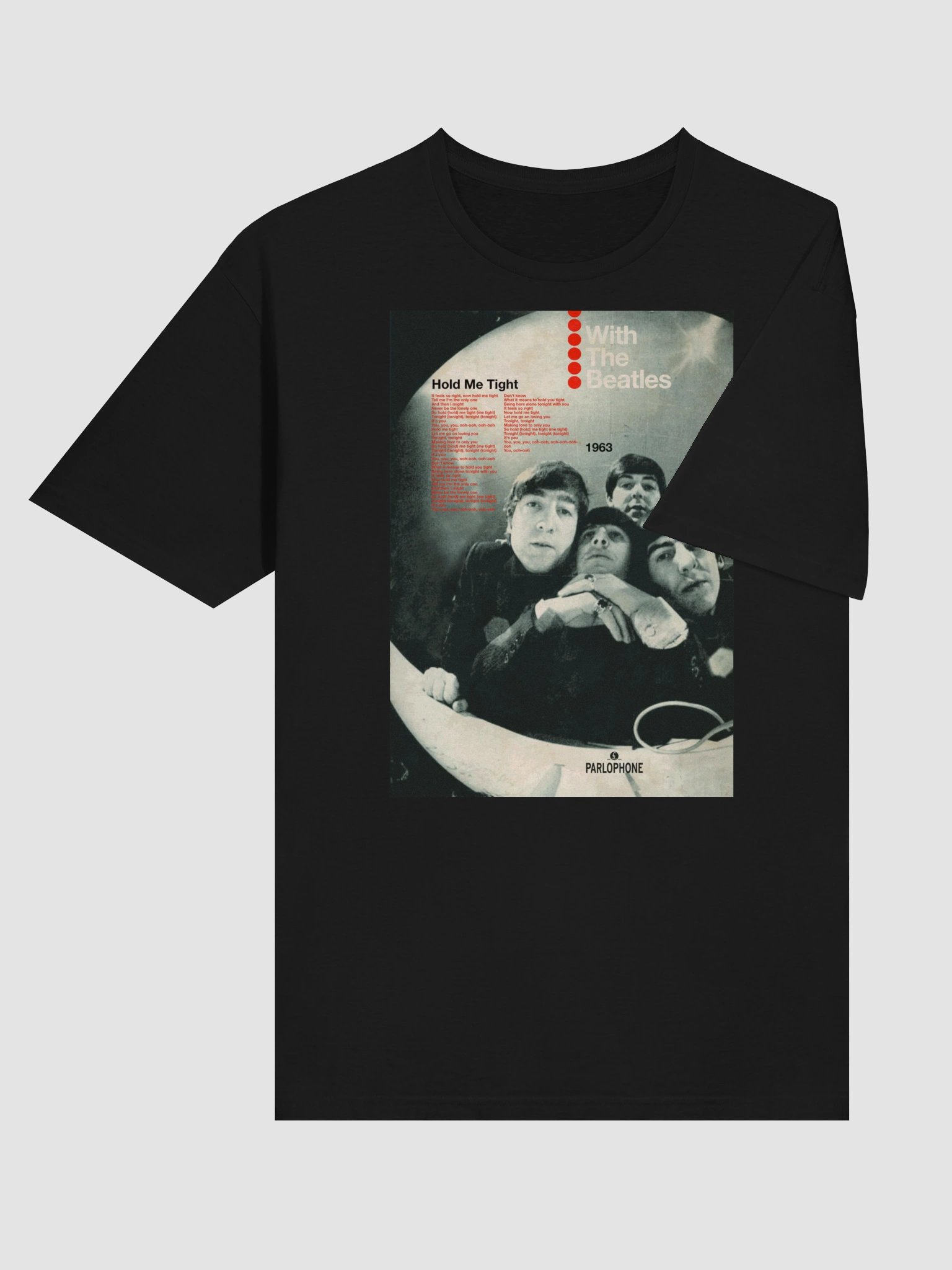 The Beatles “With The Beatles” T-Shirt | 1963 Vintage Album Art Graphic Tee | Classic Rock Shirt product image (4)