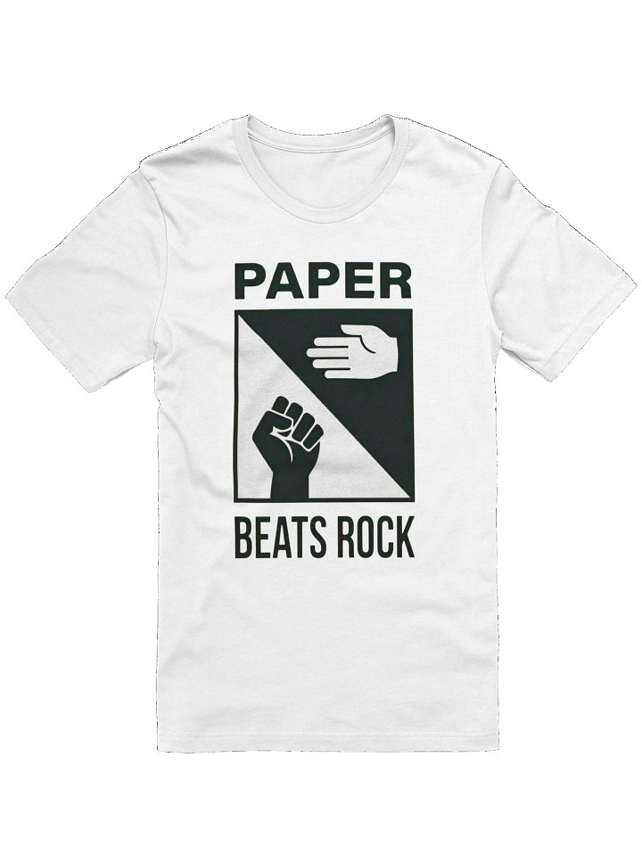 PAPER BEATS ROCK tshirt product image (61)