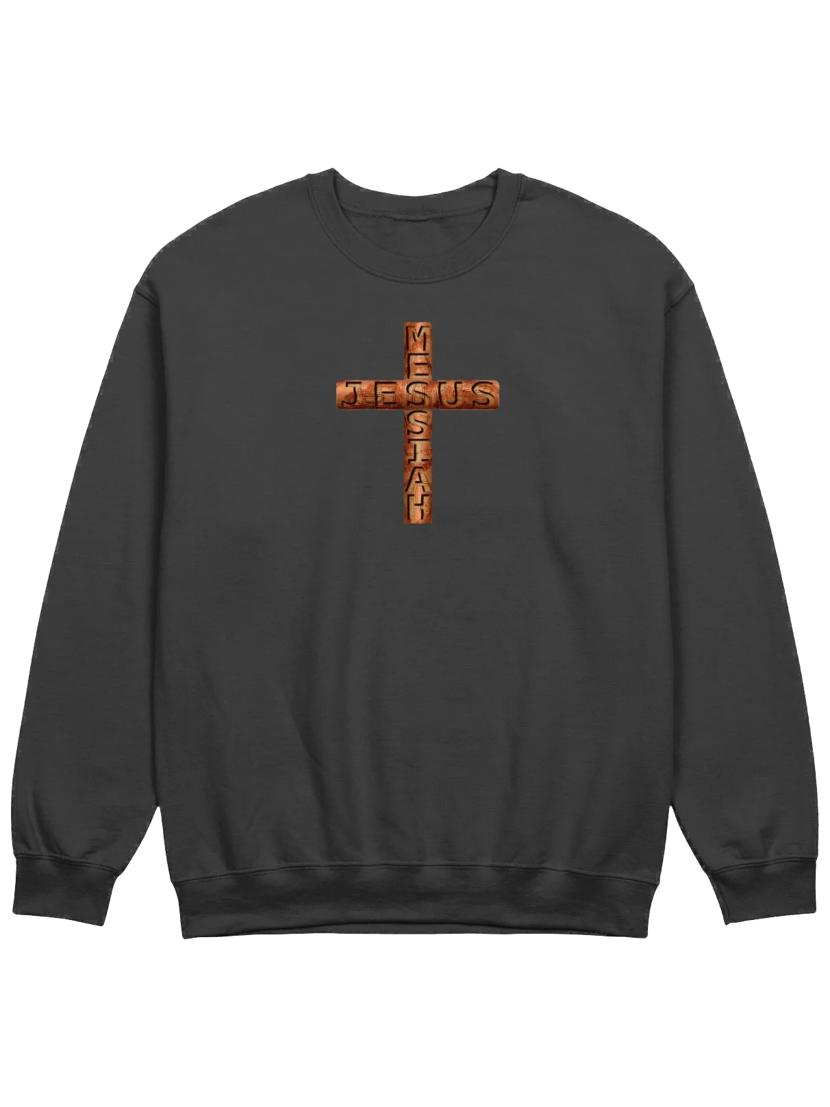 Jesus Messiah Engraved On A Rugged Cross Sweatshirt product image (1)