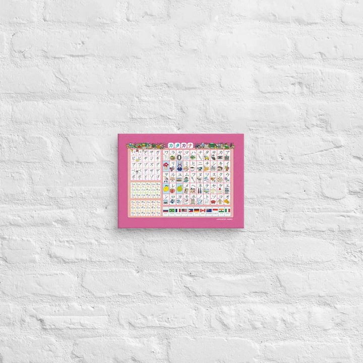 Katakana Chart Canvas by Japanese Ammo product image (2)