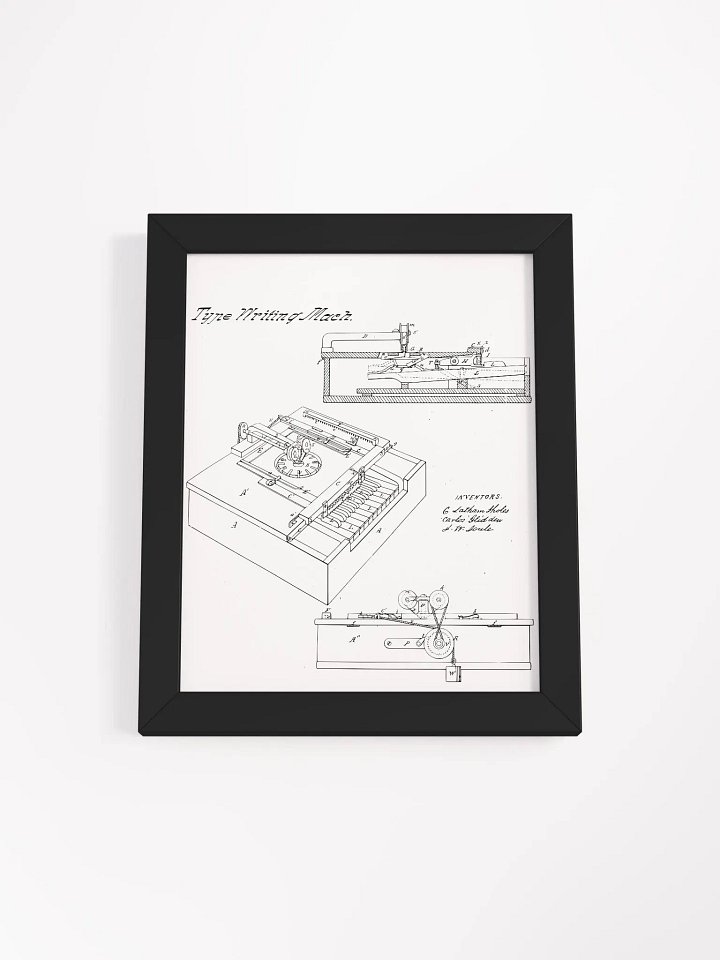 Sholes, Glidden, & Soule – Type Writing Machine (Typewriter) product image (1)