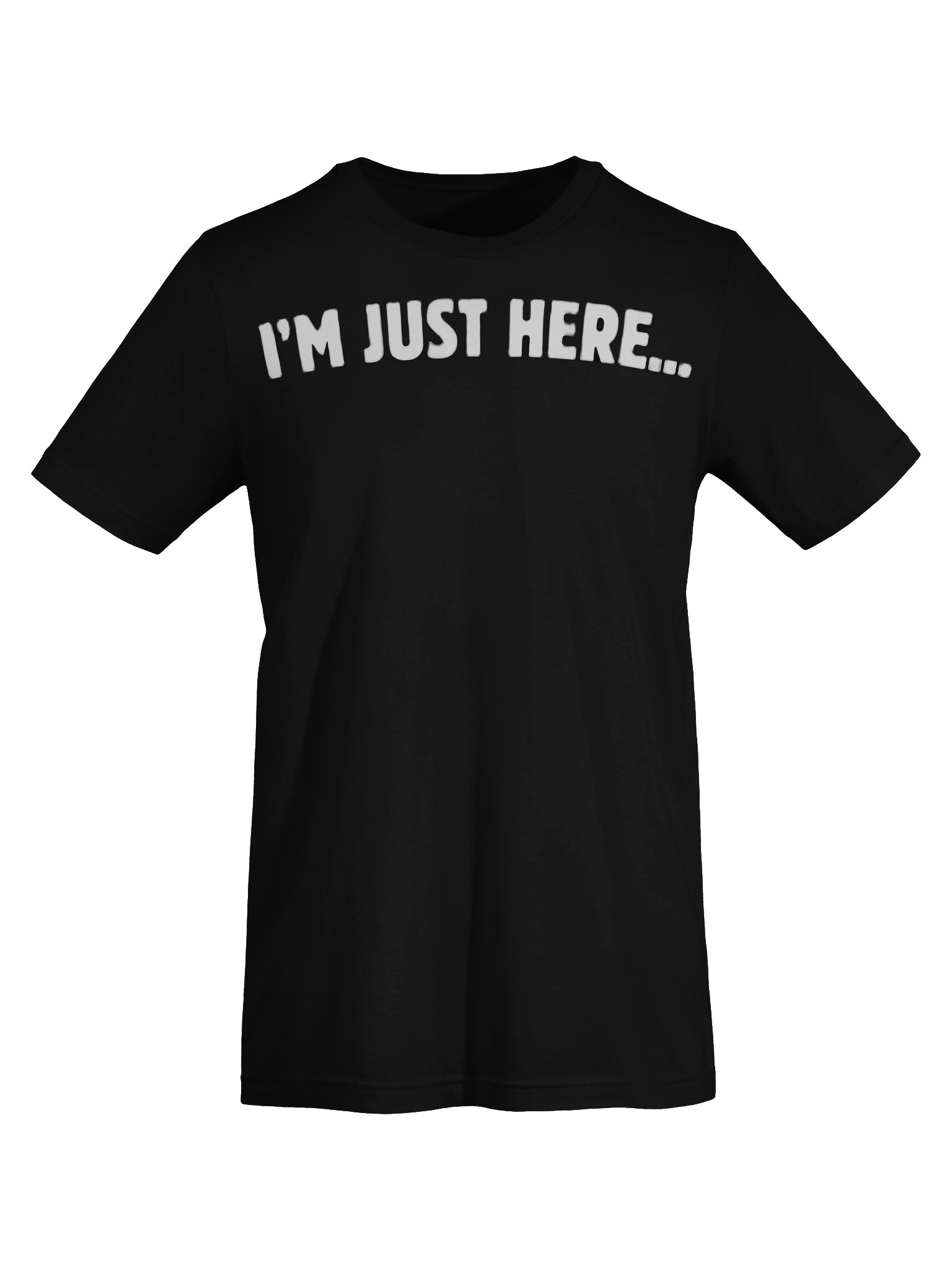 I'M JUST HERE Tee - Black product image (7)
