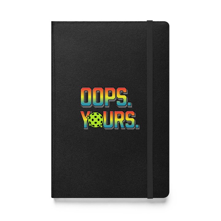 Oops Yours Pickleball Vibrant Gradient Hardcover Notebook product image (1)