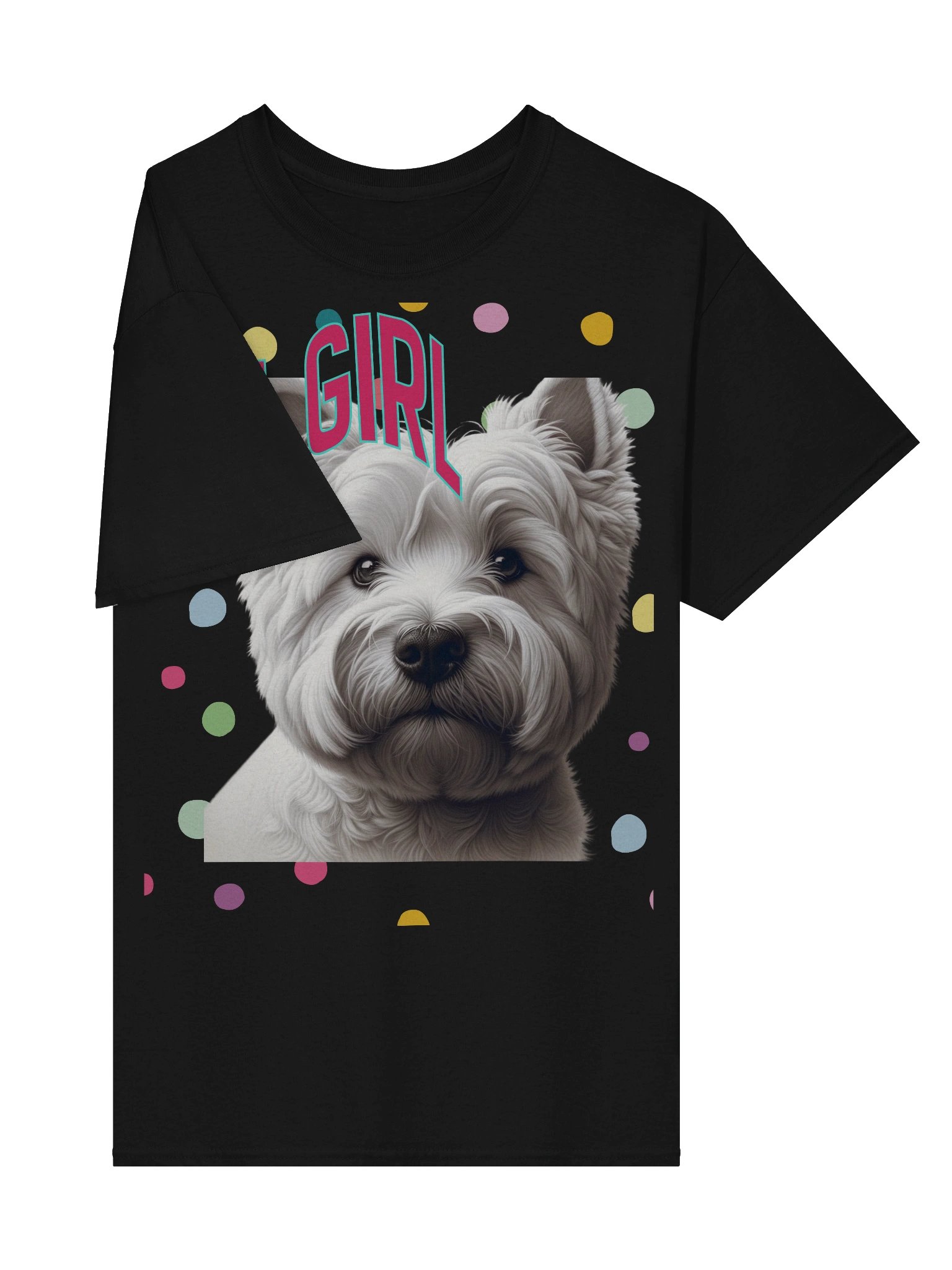 Fluffy Westie Dog 'My Girl' T-Shirt product image (4)