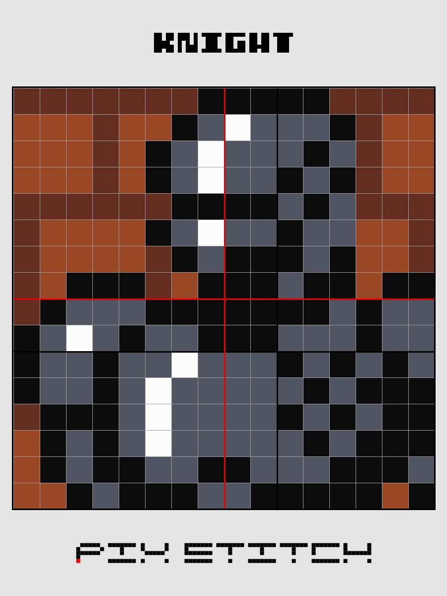 Knight Pixel Art product image (2)