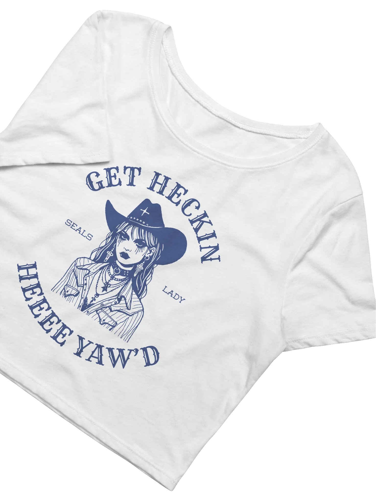 Heeee Yaw Crop Top - Blue product image (3)
